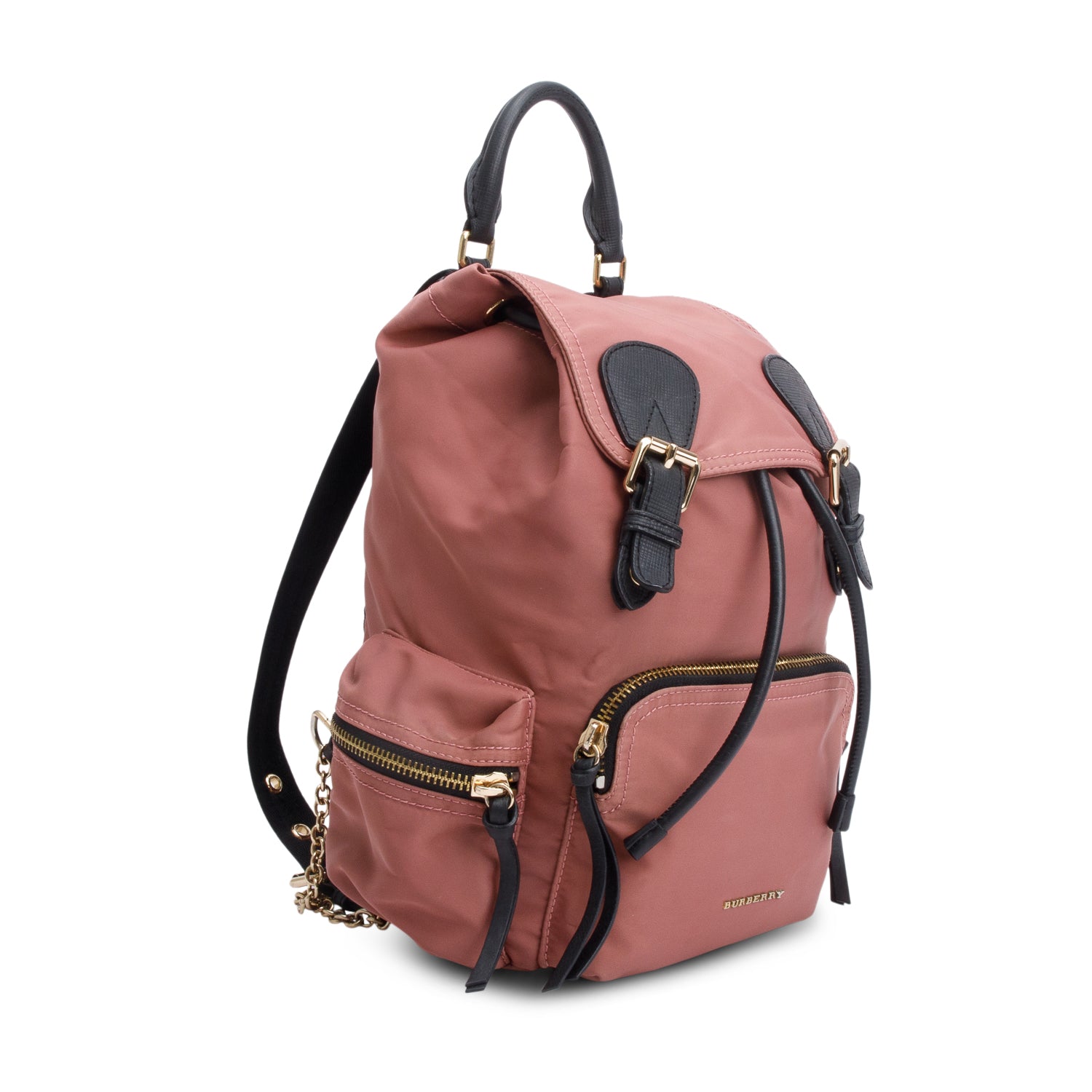 Burberry Pink Technical Nylon Rucksack Backpack