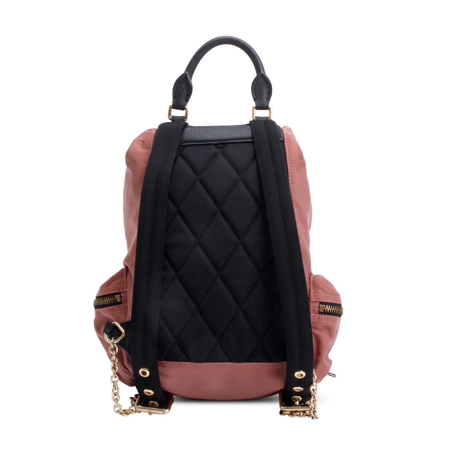 Burberry Pink Technical Nylon Rucksack Backpack