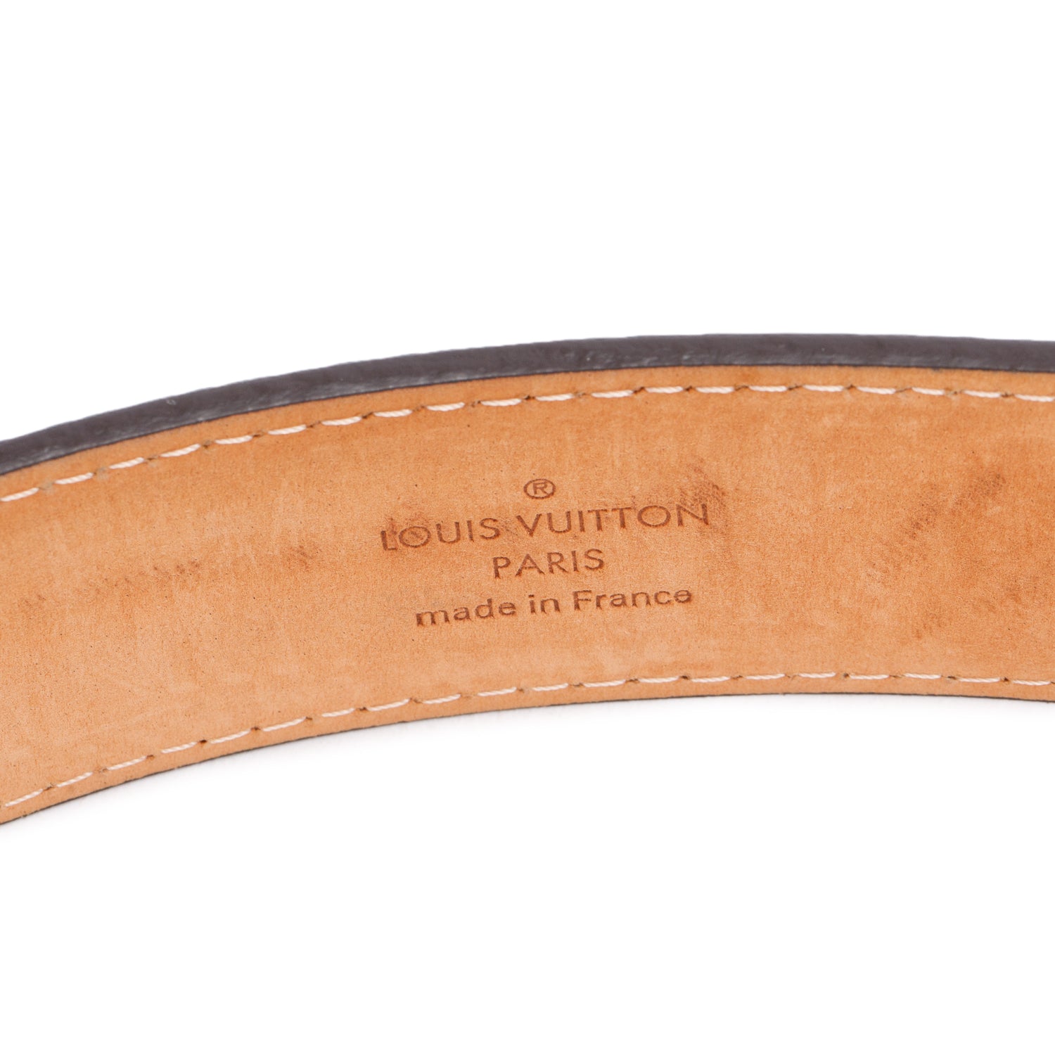 Louis Vuitton Monogram 35 MM LV Cut Belt 90 36 w/ Box