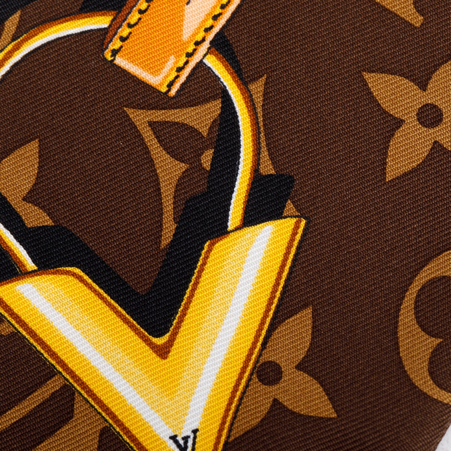 Louis Vuitton Brown Monogram Confidential Silk Bandeau w/ Box