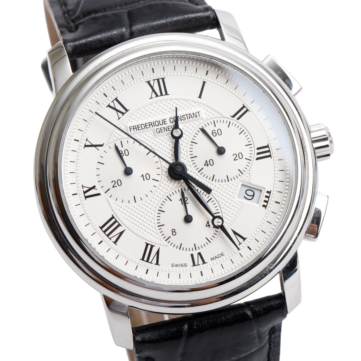 Frederique Constant Stainless Steel Classic 40 MM Chronograph Quartz Watch