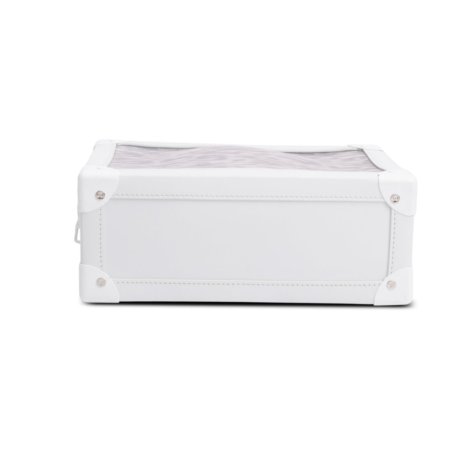 Louis Vuitton Transparent Epi White Leather Soft Trunk Bag