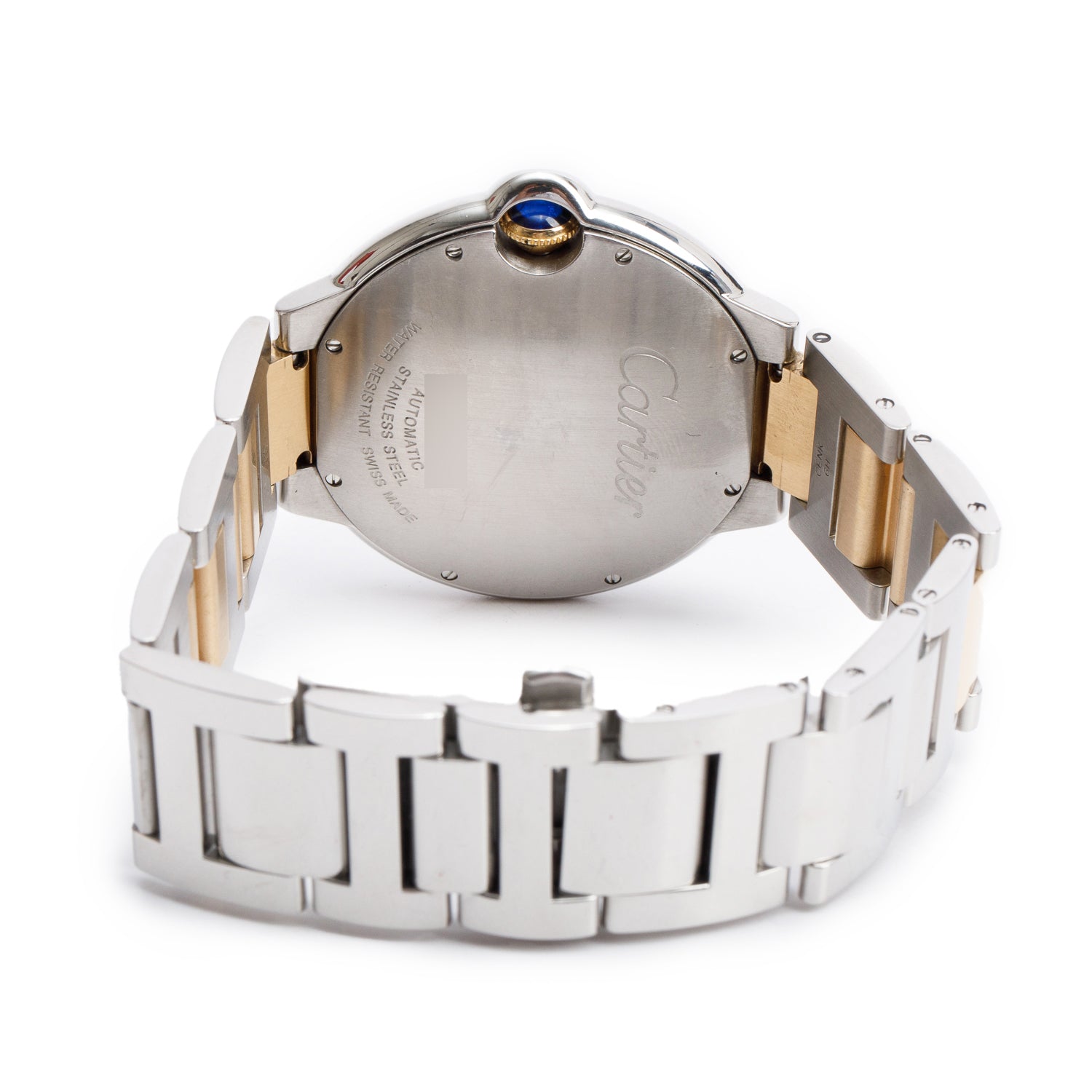 Cartier Stainless Steel & 18k Yellow Gold Ballon Bleu de Cartier 42 MM Automatic Watch 3001 w/ Box & Papers