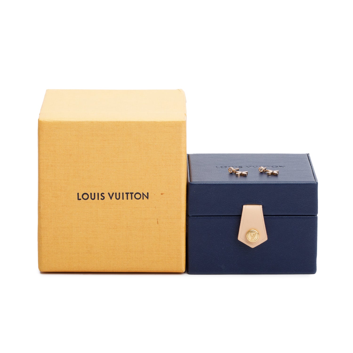 Louis Vuitton 18k Rose Gold & Diamond Idylle Blossom Stud Earrings w/ Box