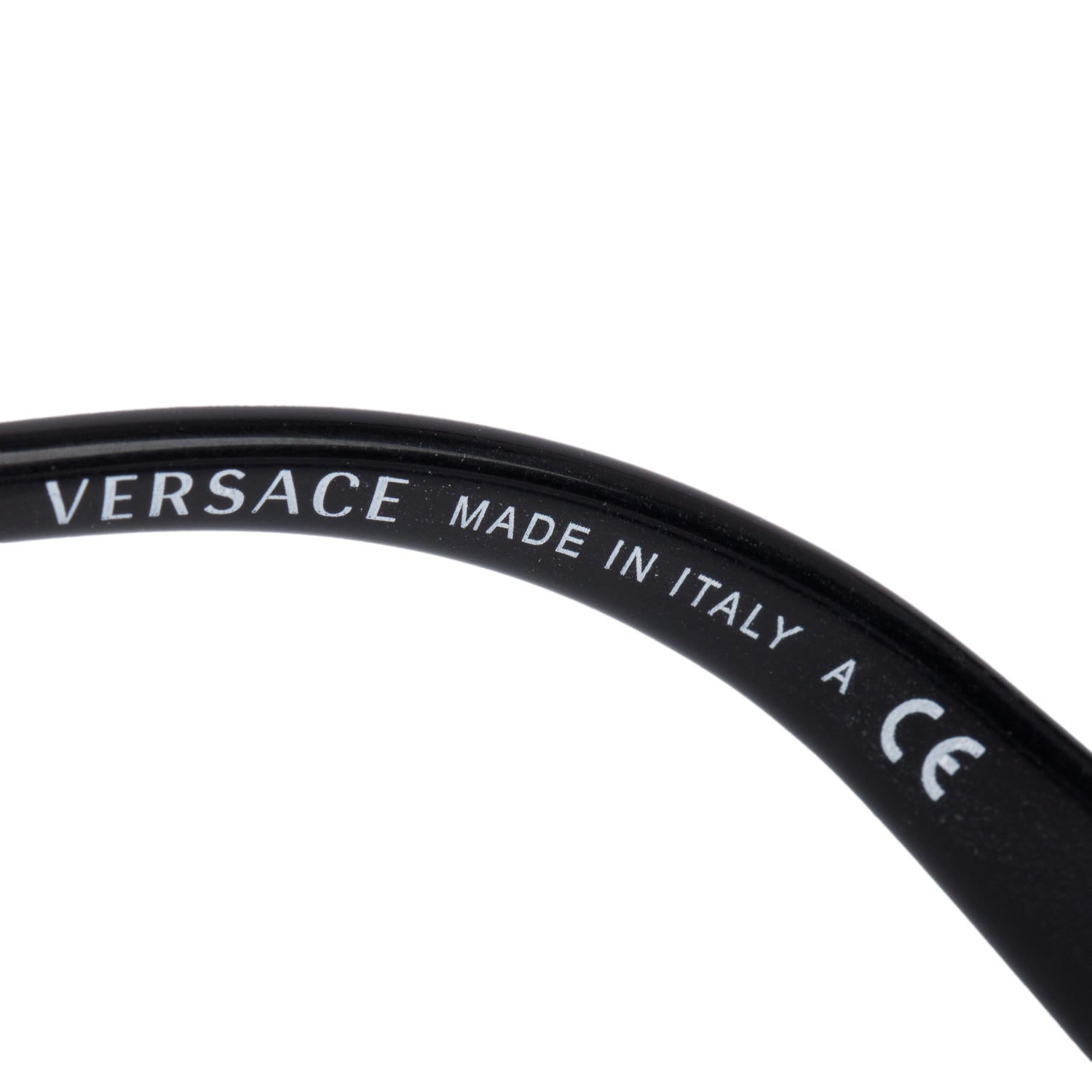 Versace 2120 Gold-Tone Metal Black Acetate Medusa Icon Cat-Eye Sunglasses w/ Case