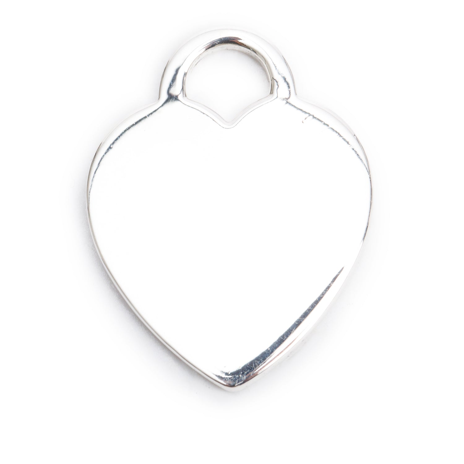 Tiffany & Co. Vintage Sterling Silver Medium Heart Tag Charm