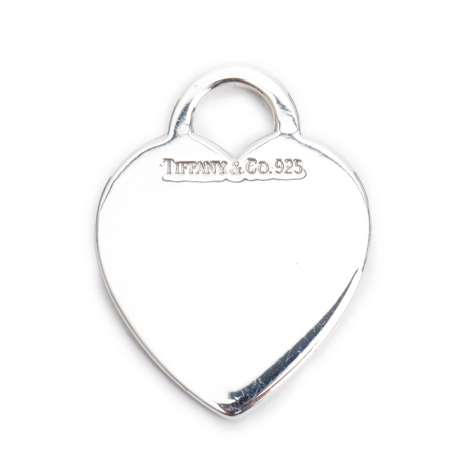Tiffany & Co. Vintage Sterling Silver Medium Heart Tag Charm