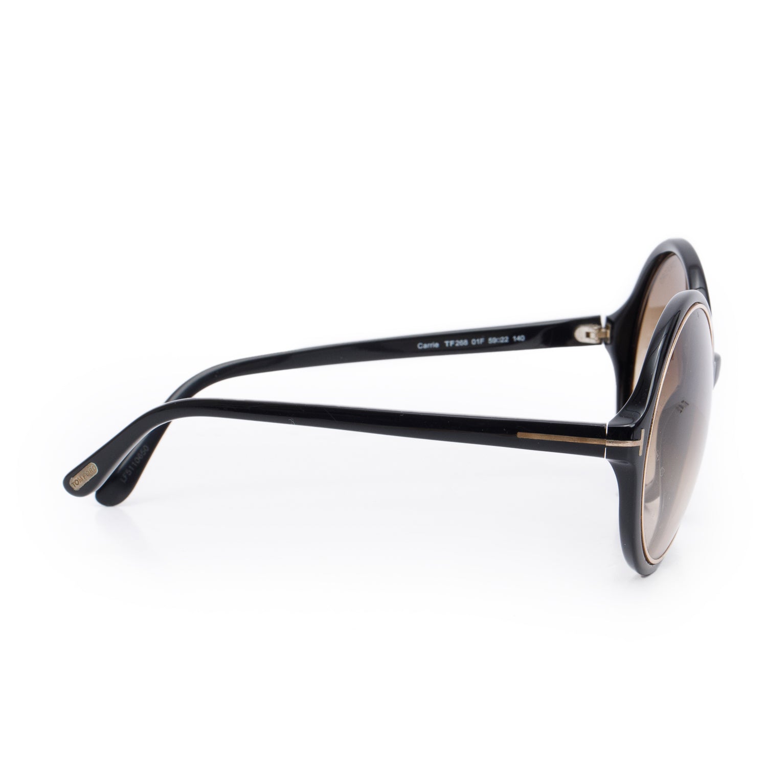 Tom Ford TF268 Carrie Round Oversized Sunglasses w/ Case