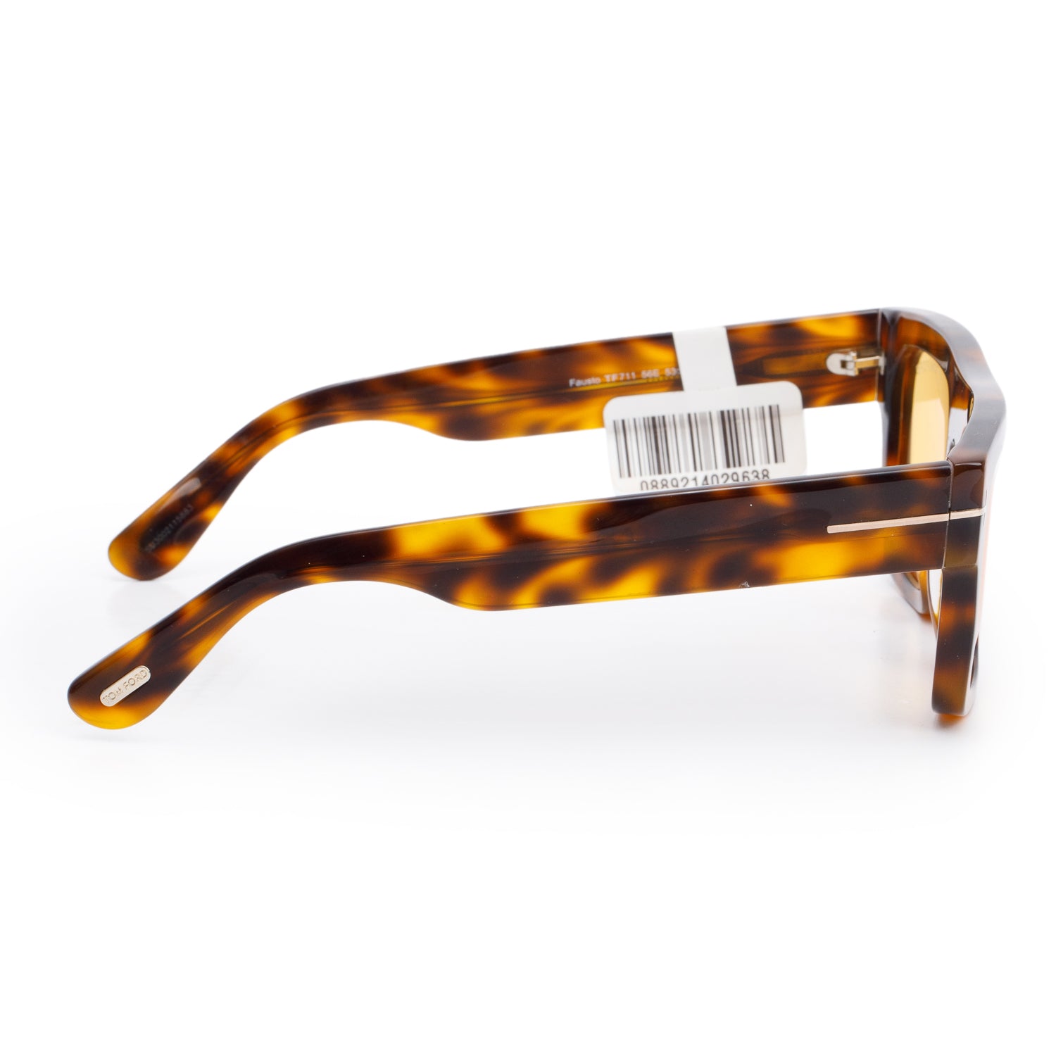 Tom Ford TF711 Havana Acetate Fausto Square Sunglasses