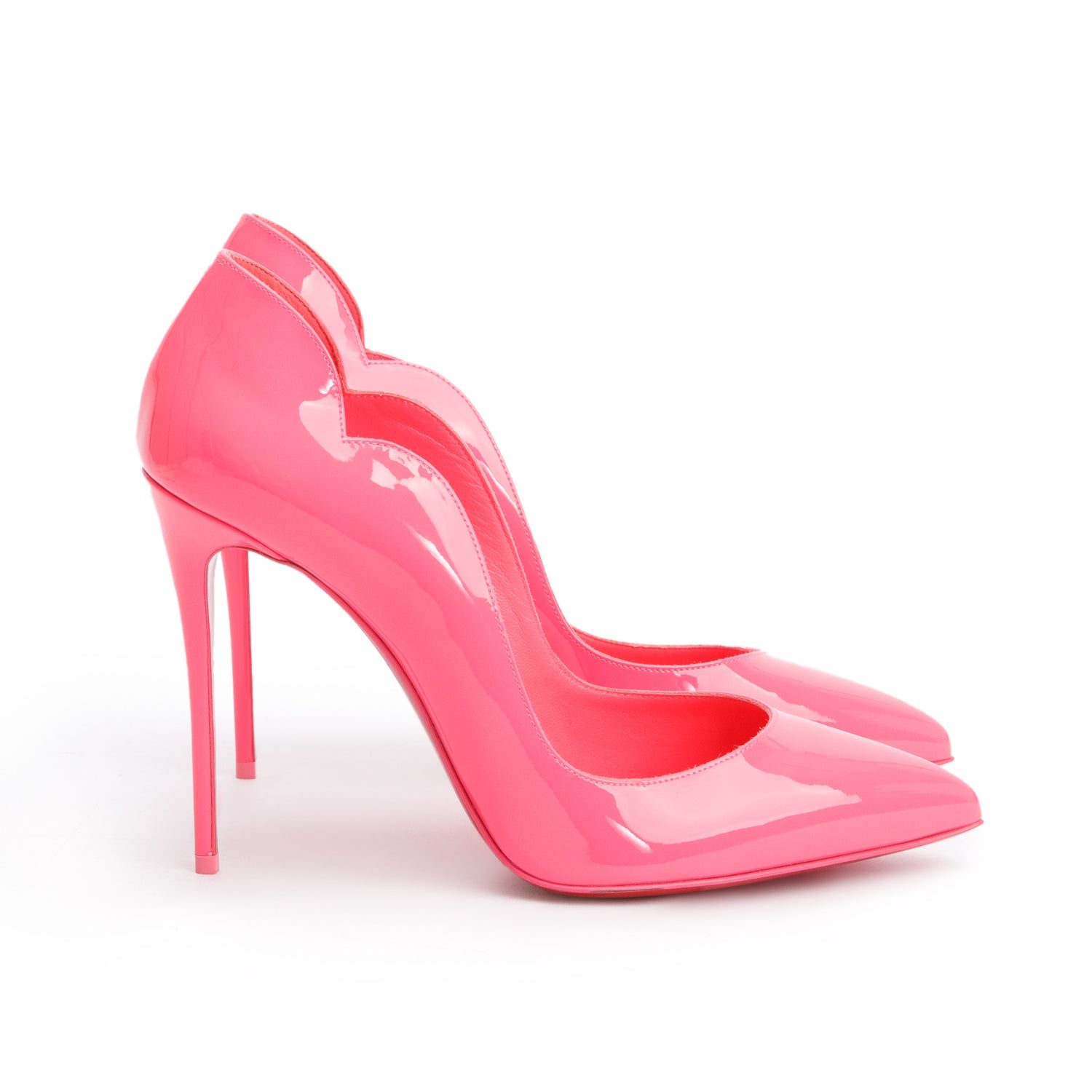 Christian Louboutin Pink Patent Leather Hot Chick Pumps, Size 40
