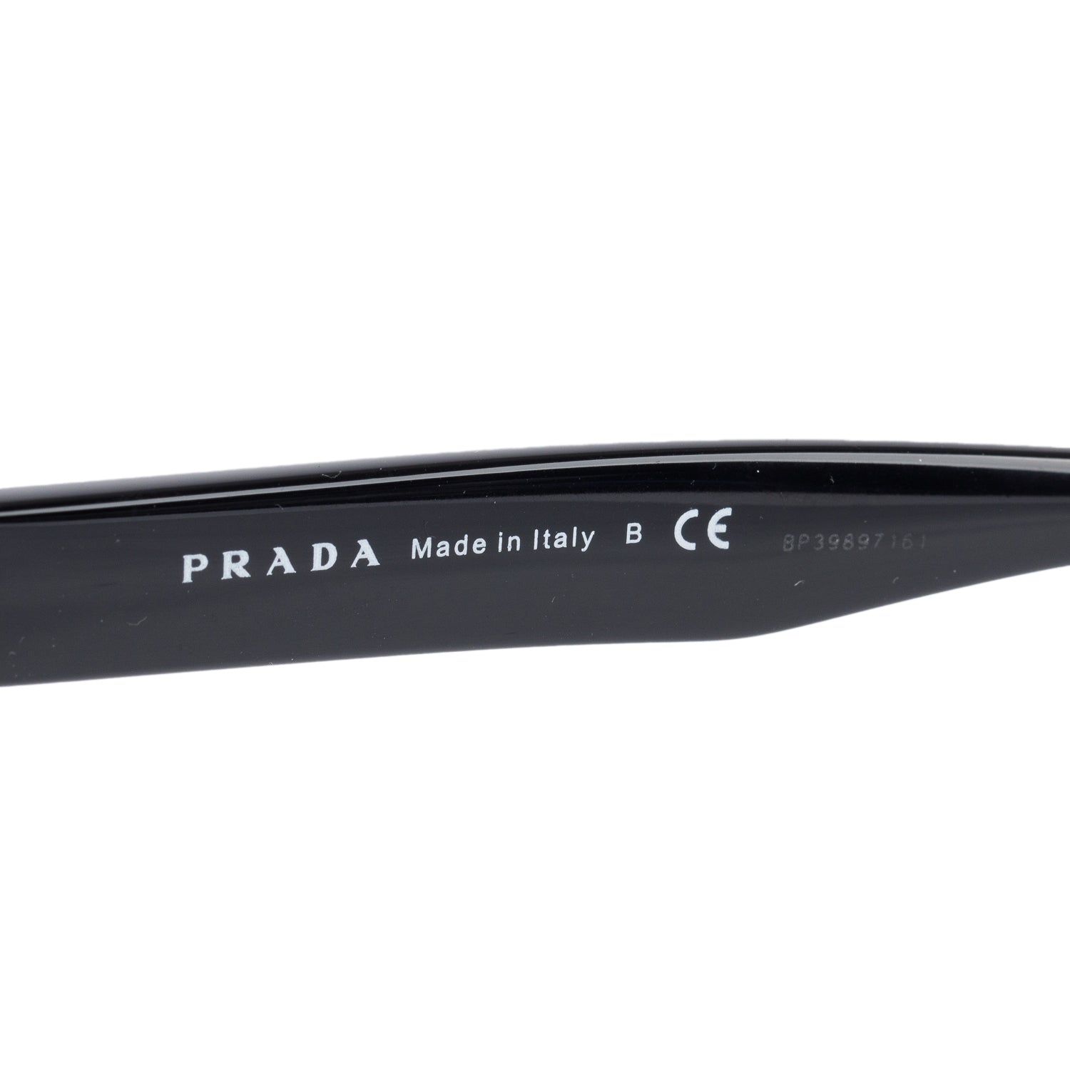 Prada SPR15V Black Cat-Eye Sunglasses