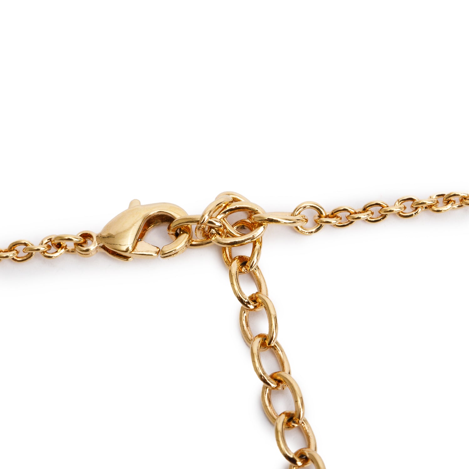Louis Vuitton Gold-Plated Crystal LV Iconic Necklace w/ Receipt