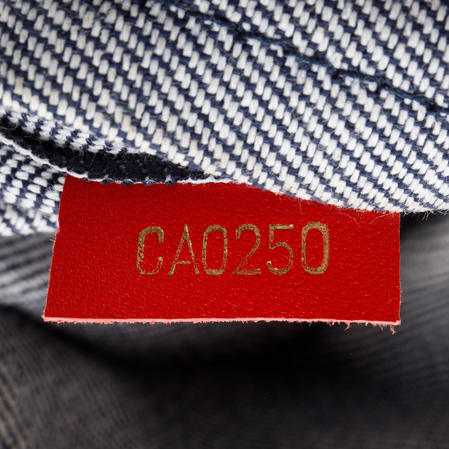 Louis Vuitton Blue Damier Denim Palm Springs Mini Backpack