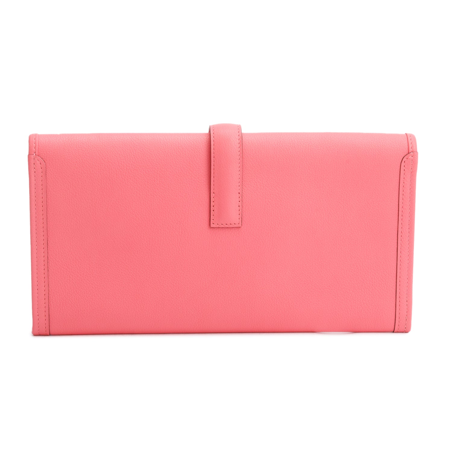 Hermes Rose Azalee Evercolor Leather Jige Elan 29 Clutch w/ Box & Receipt