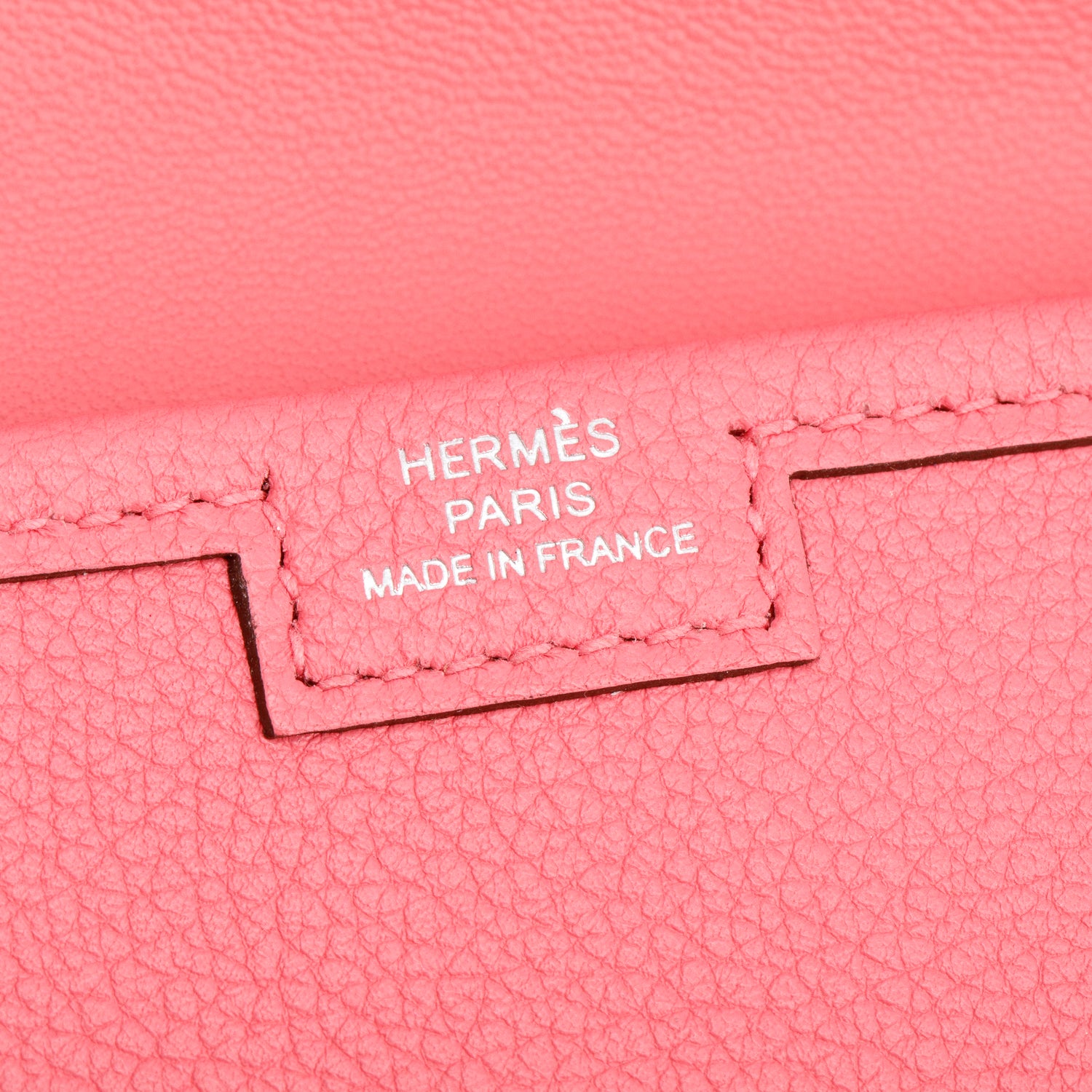 Hermes Rose Azalee Evercolor Leather Jige Elan 29 Clutch w/ Box & Receipt