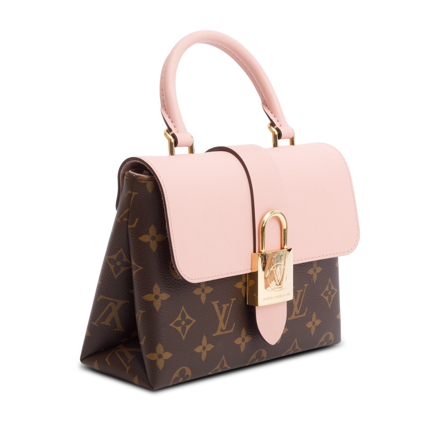 Louis Vuitton Monogram Pink Leather Locky BB w/ Strap & Box