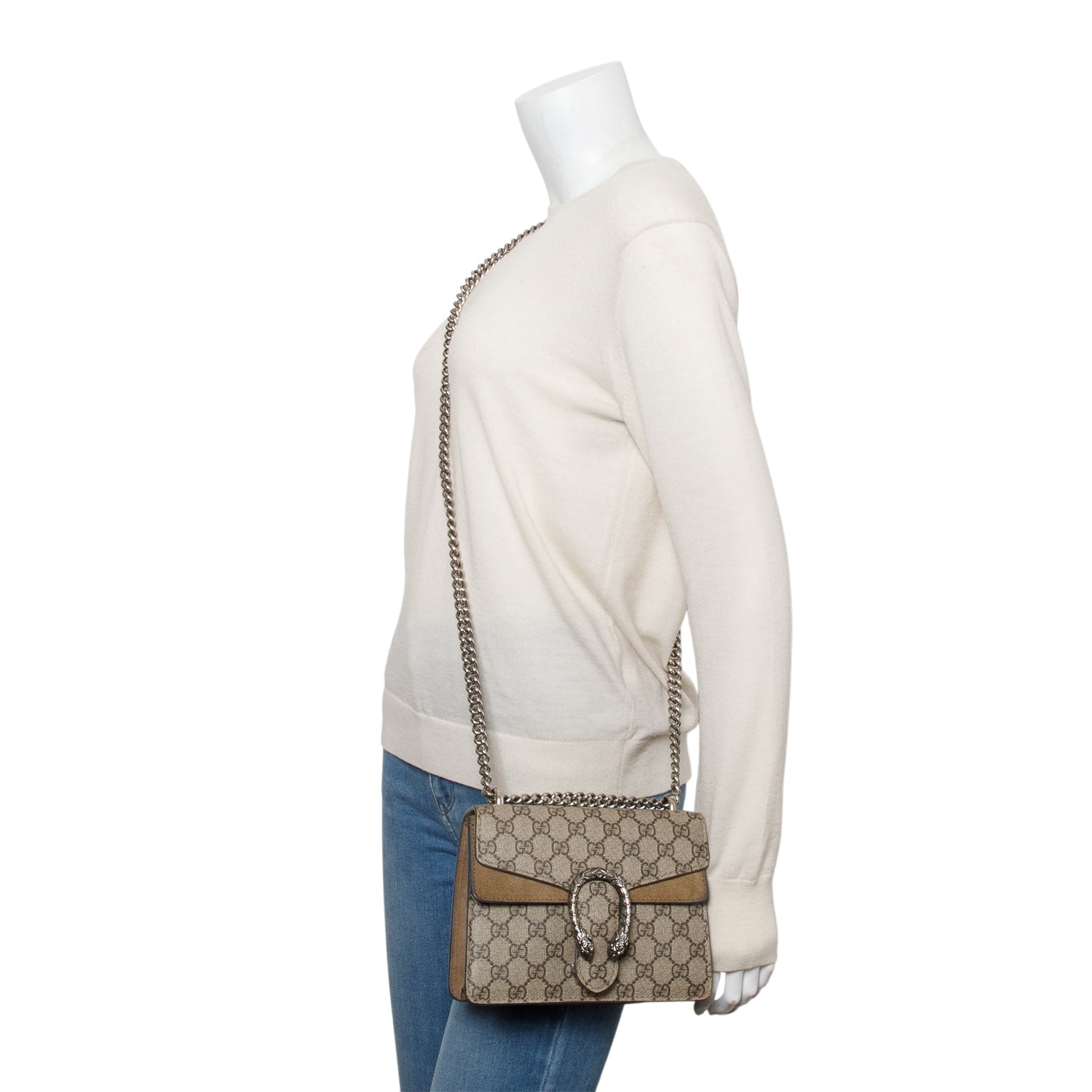 Gucci GG Supreme Dionysus Mini Shoulder Bag w/ Box