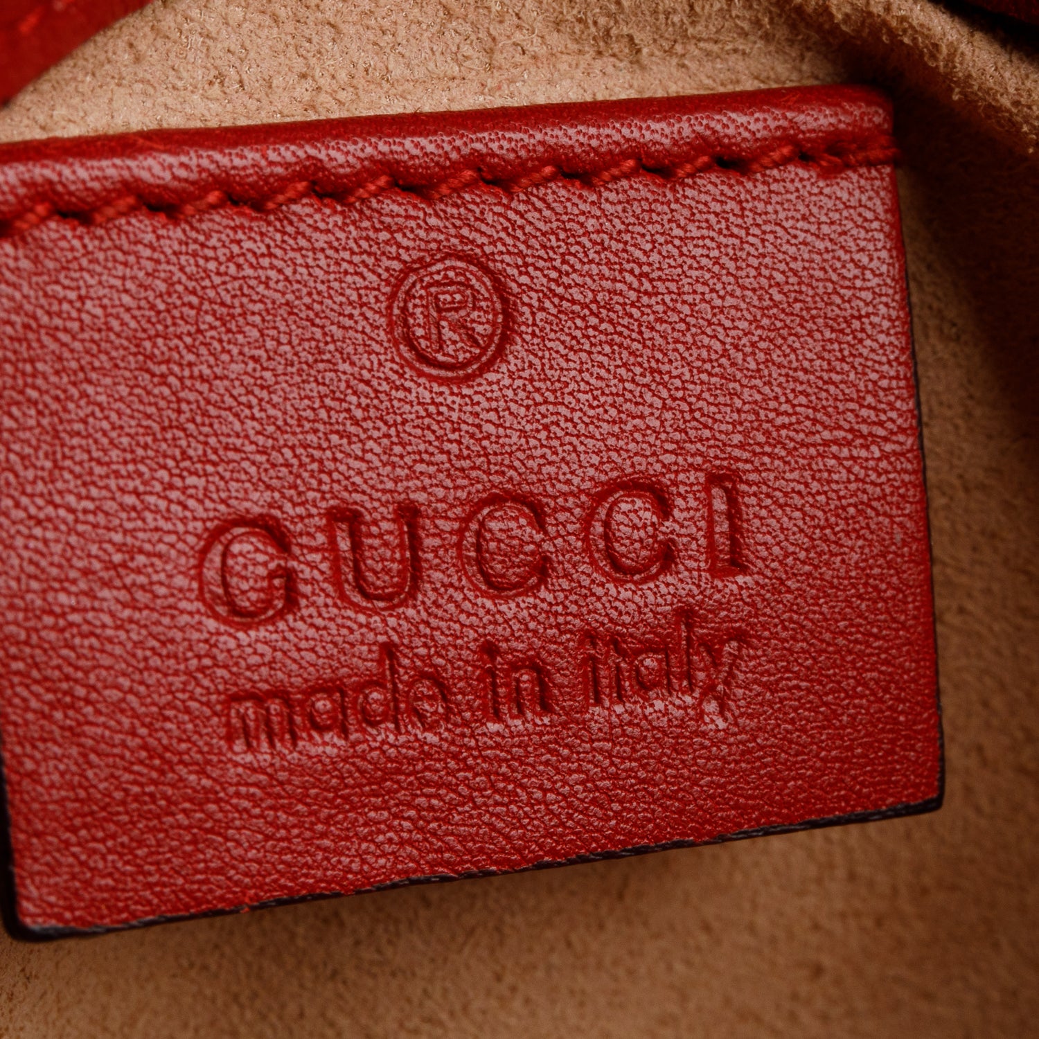 Gucci Red GG Marmont Matelasse Leather Super Mini Bag
