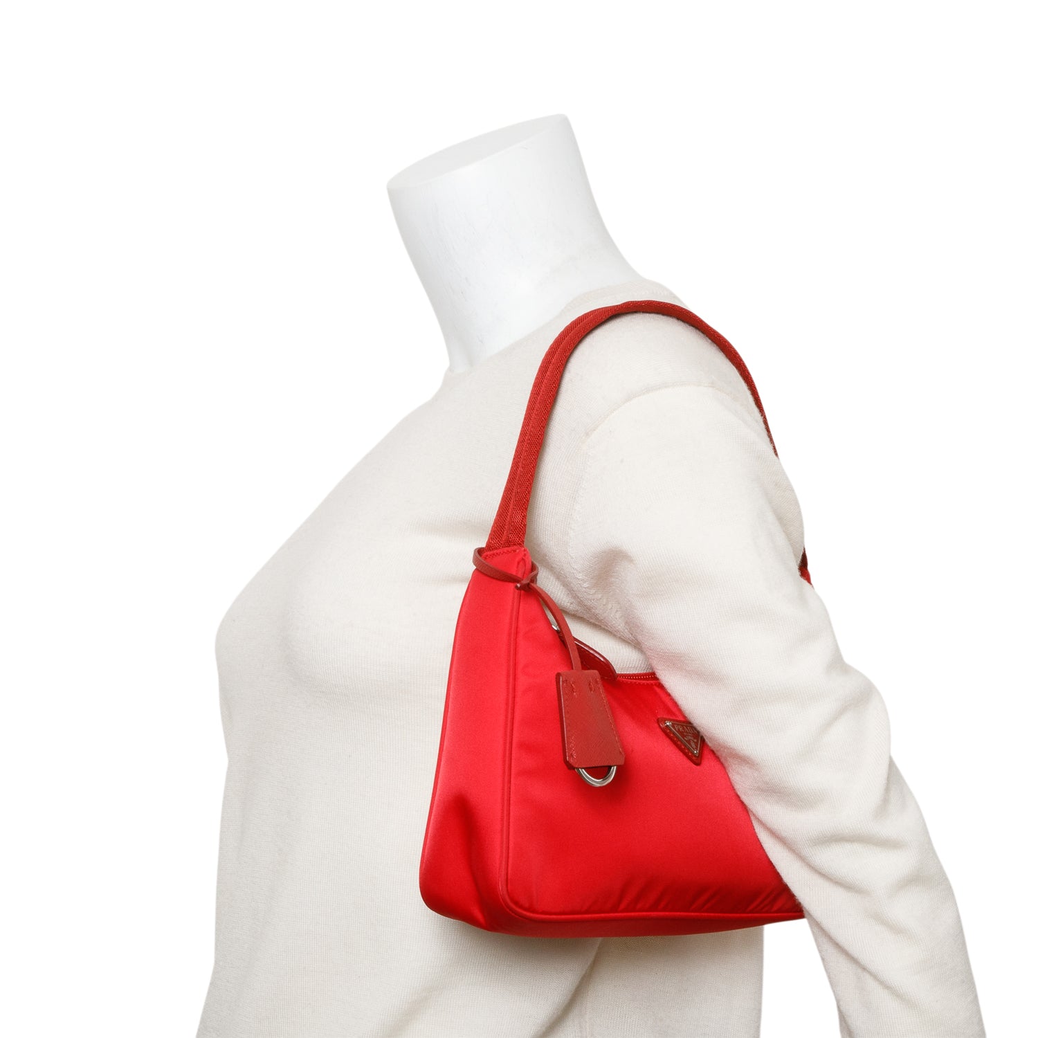 Prada 2021 Red Re-Edition 2000 Re-Nylon Mini Bag
