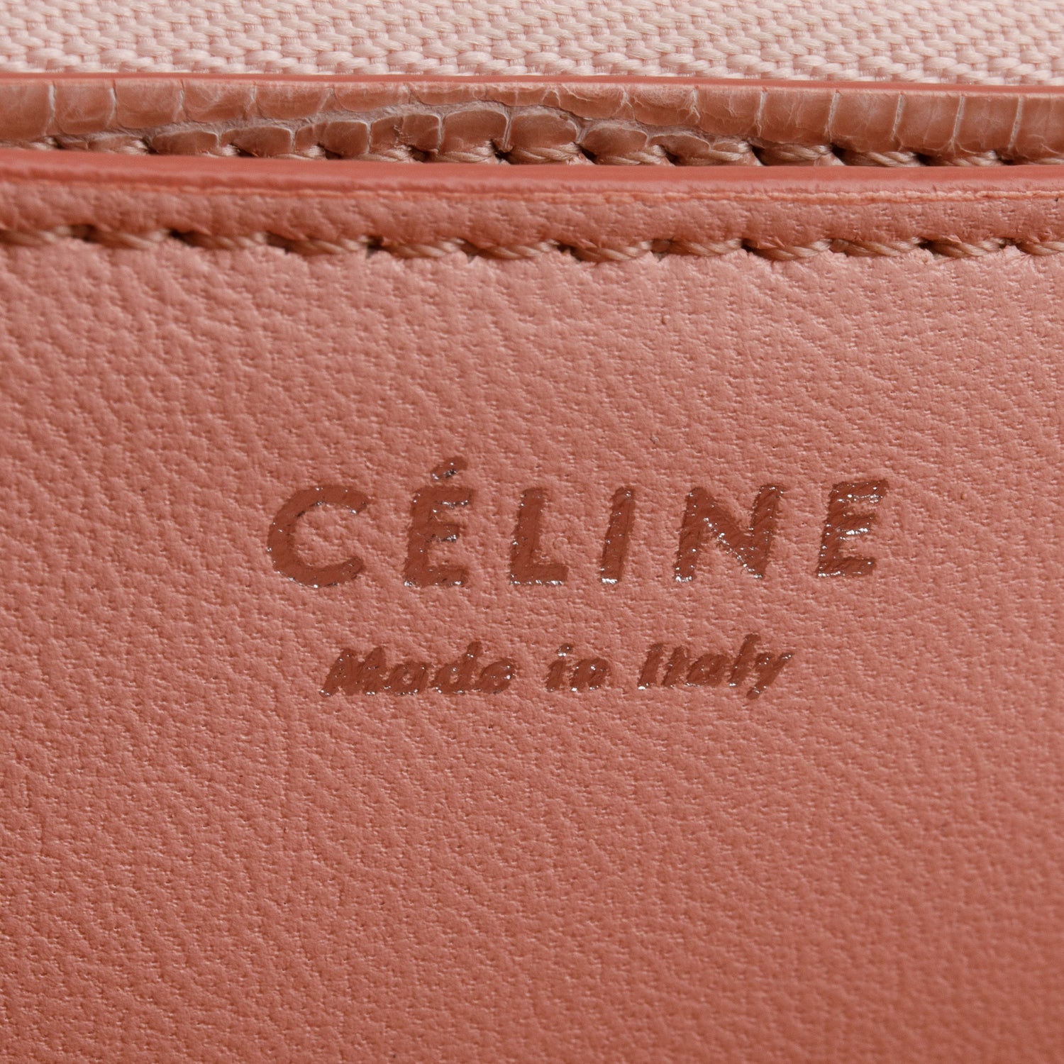 Celine Pink Lizard Medium Classic Box Flap Bag