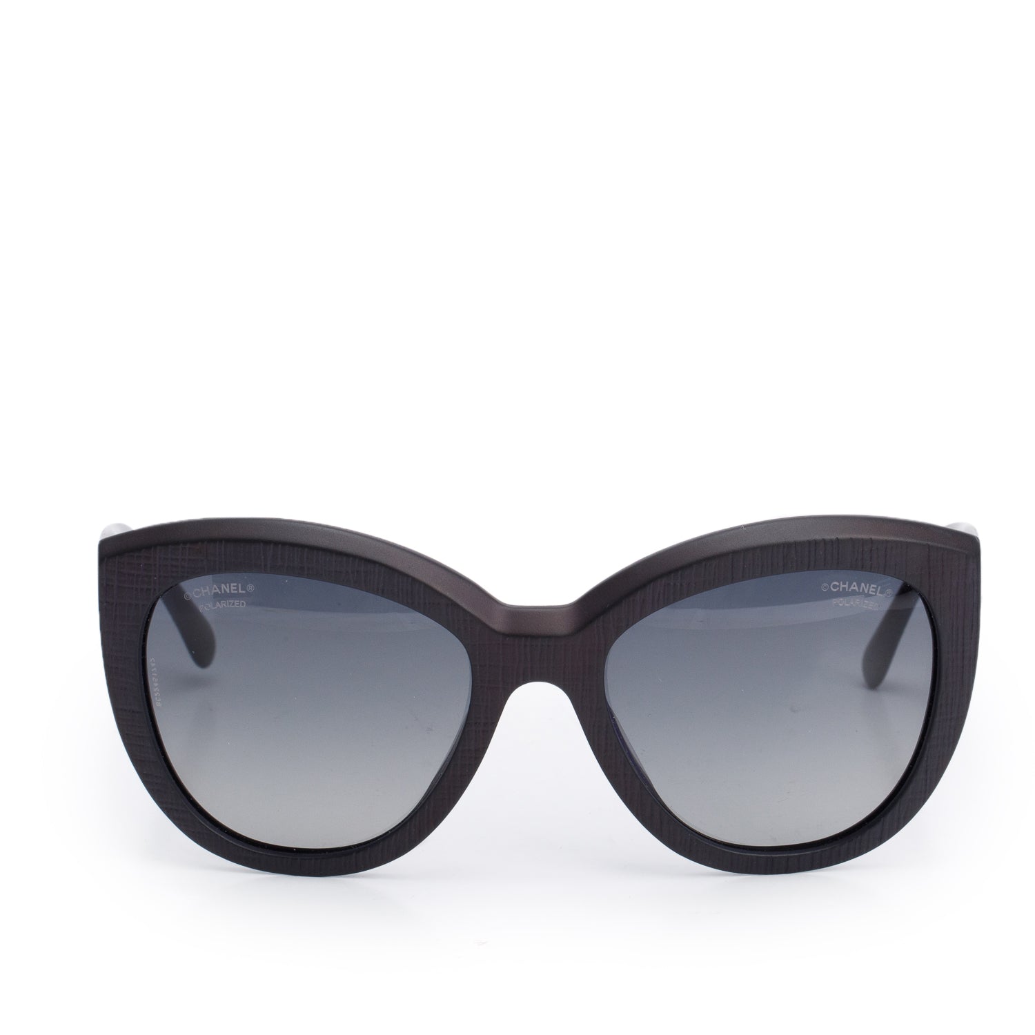 Chanel 5332-A Black Acetate Butterfly Sunglasses w/ Box & Case