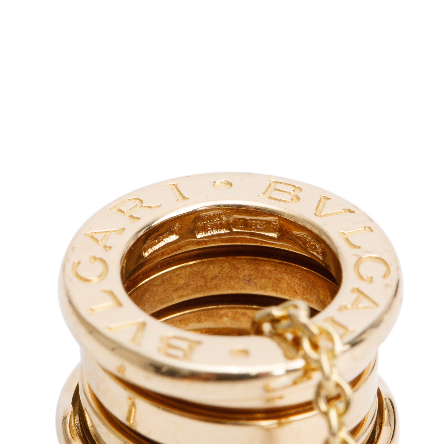 BVLGARI 18k Yellow Gold B.Zero1 Pendant Necklace