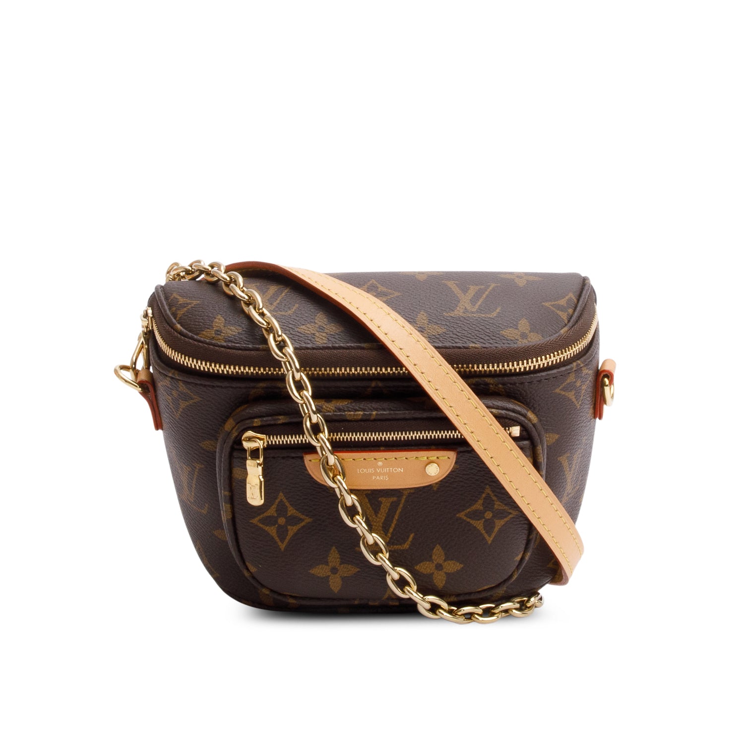 Louis Vuitton Monogram Mini Bumbag w/ Straps & Box