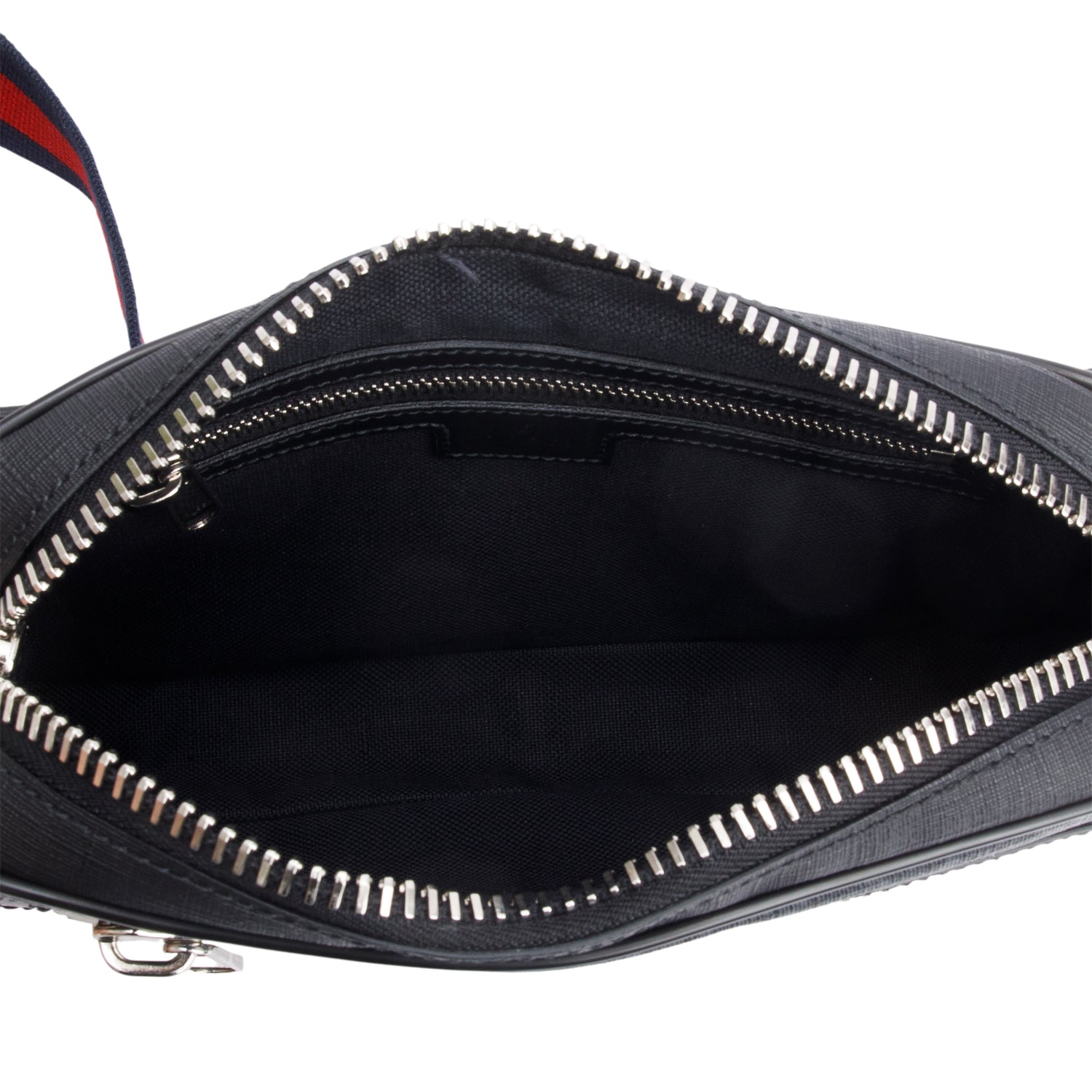 Gucci Black GG Supreme Belt Bag with Zip Pocket w/ Box