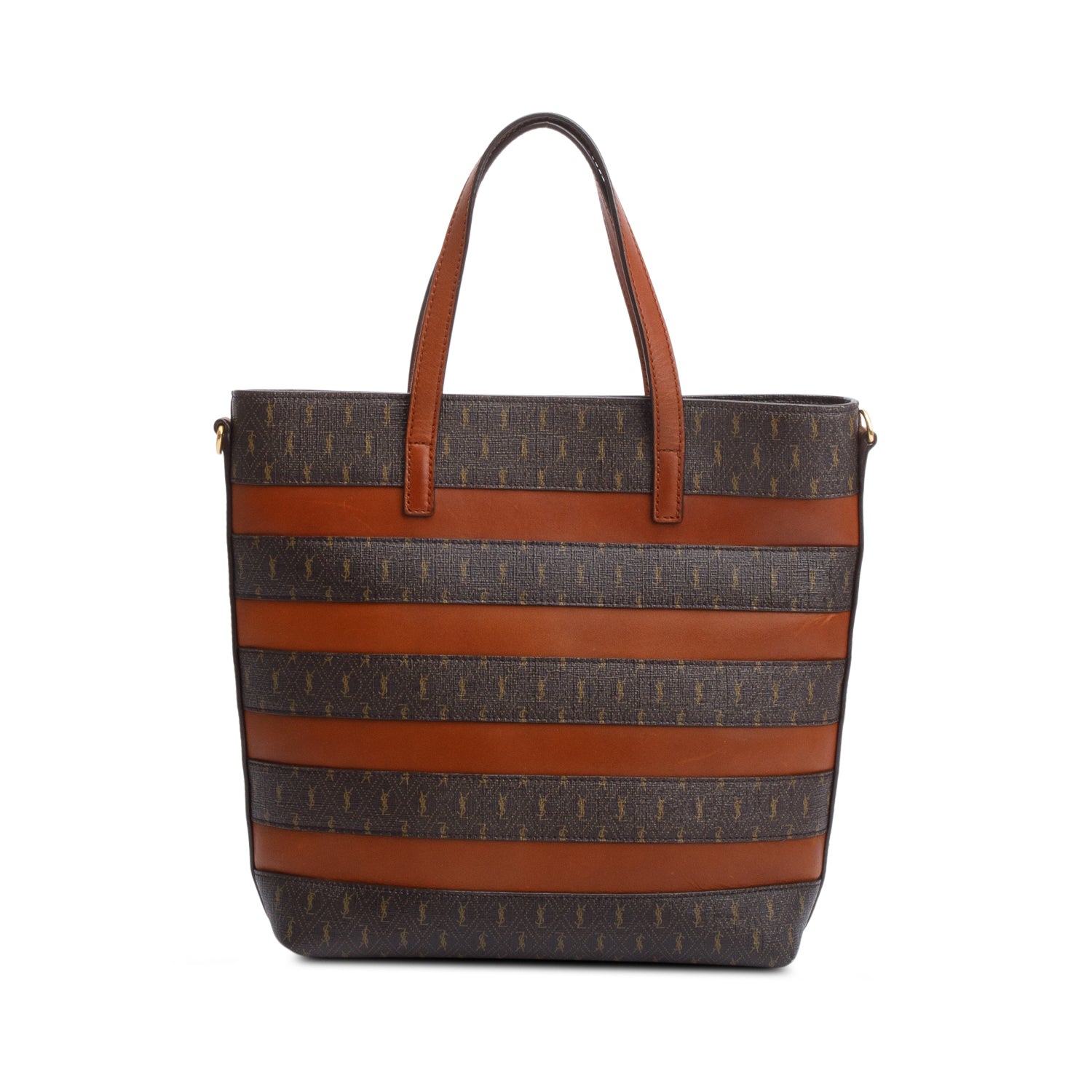 Saint Laurent 2021 Brown Le Monogram Toy Shopping Tote w/ Strap