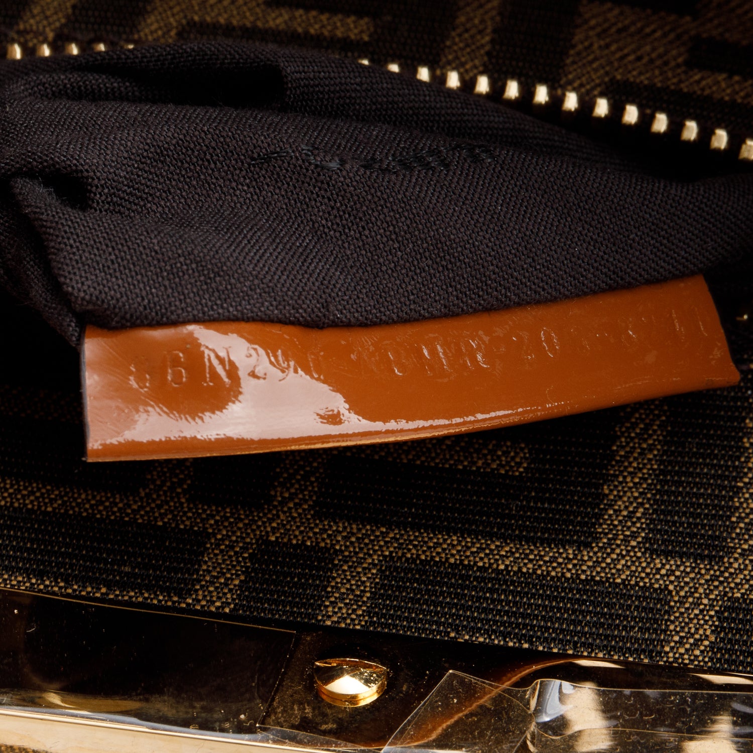 Fendi FF Zucca Woven Interlace Medium Peekaboo Bag w/ Strap