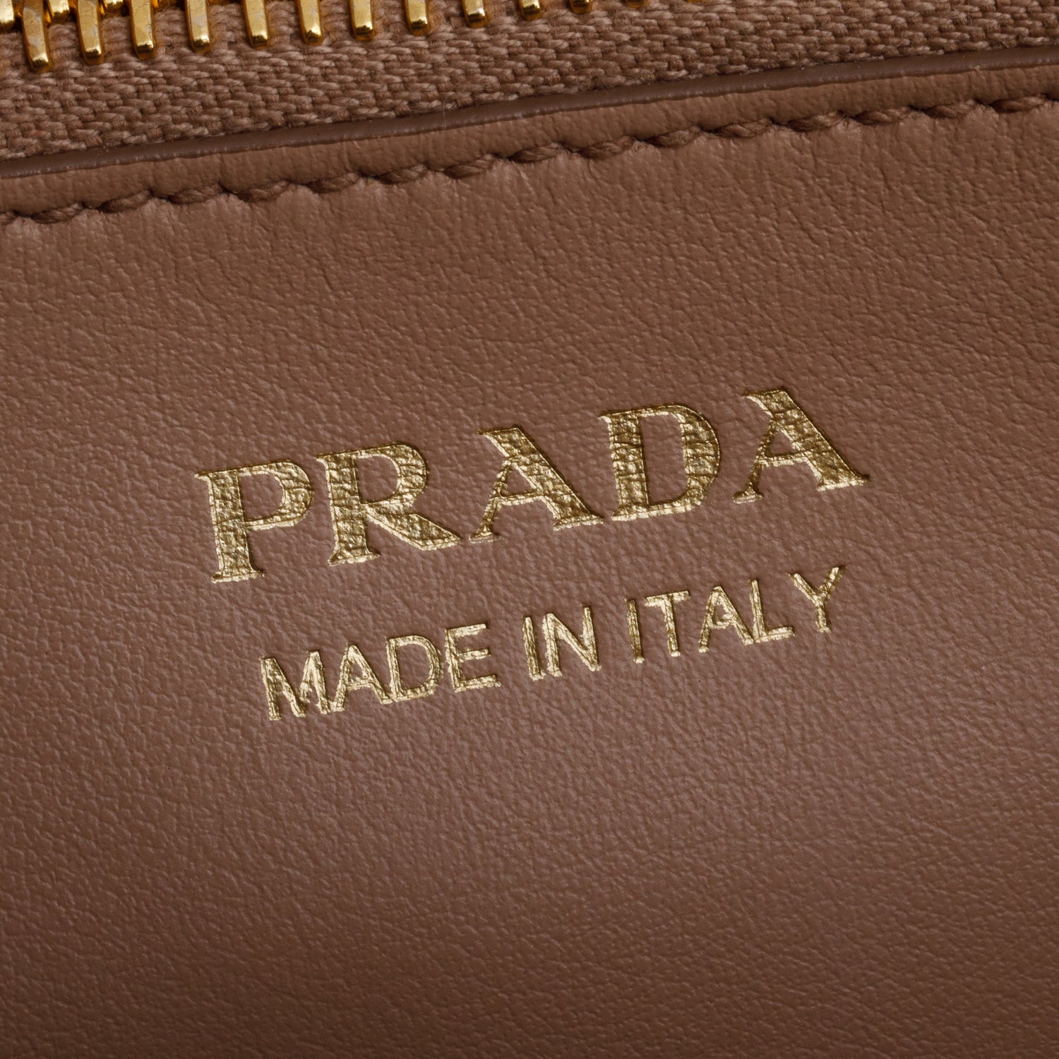 Prada Beige Saffiano Cuir Medium Monochrome Top Handle Tote w/ Strap & Authenticity Card