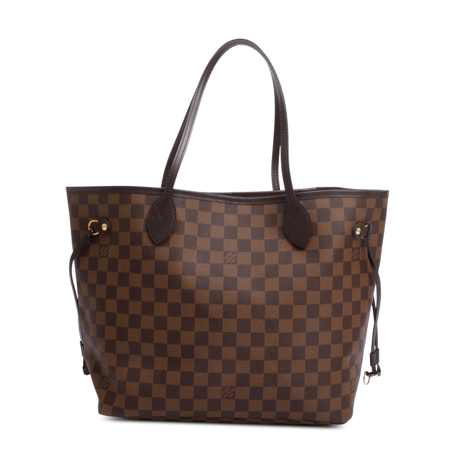Louis Vuitton Damier Ebene Neverfull MM w/ Pouch & Box