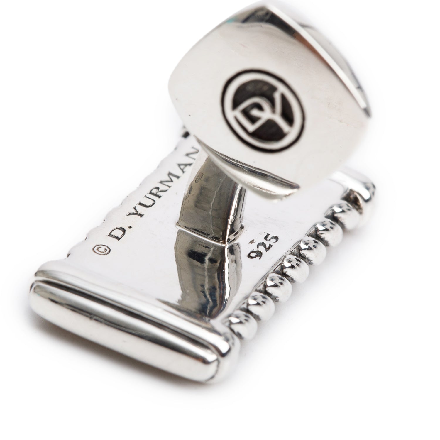 David Yurman Sterling Silver Chevron Cufflinks