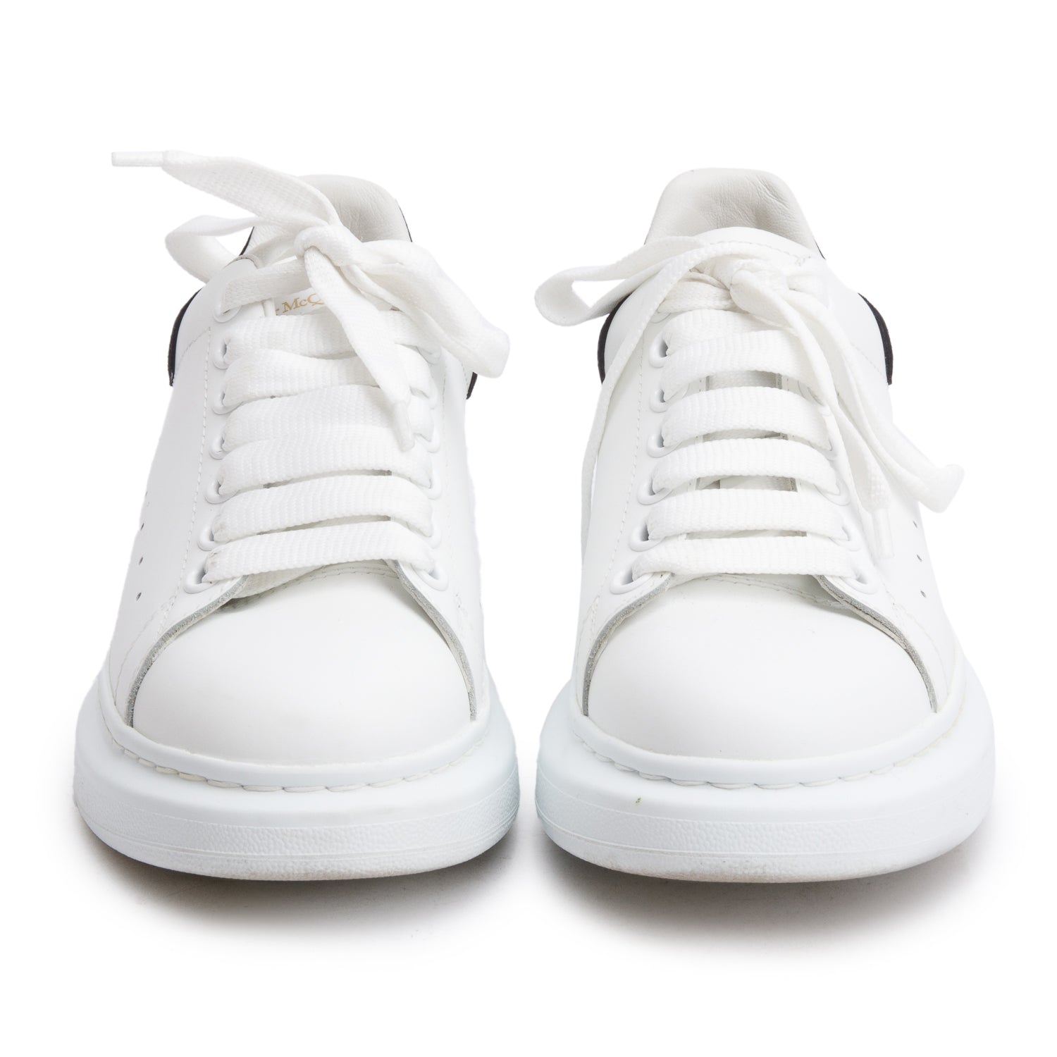 Alexander McQueen White Oversized Lace Sneakers, Size 37.5 w/ Box
