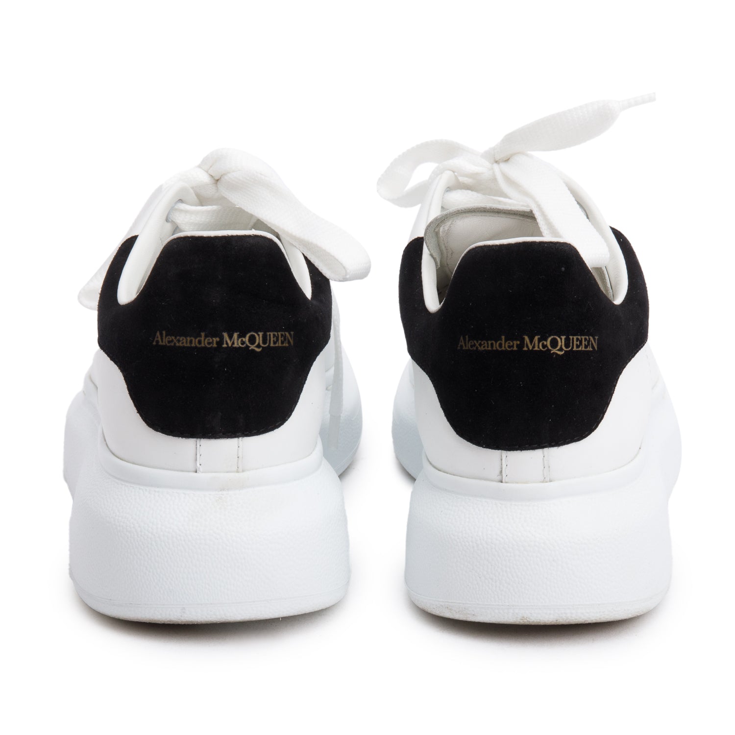 Alexander McQueen White Oversized Lace Sneakers, Size 37.5 w/ Box
