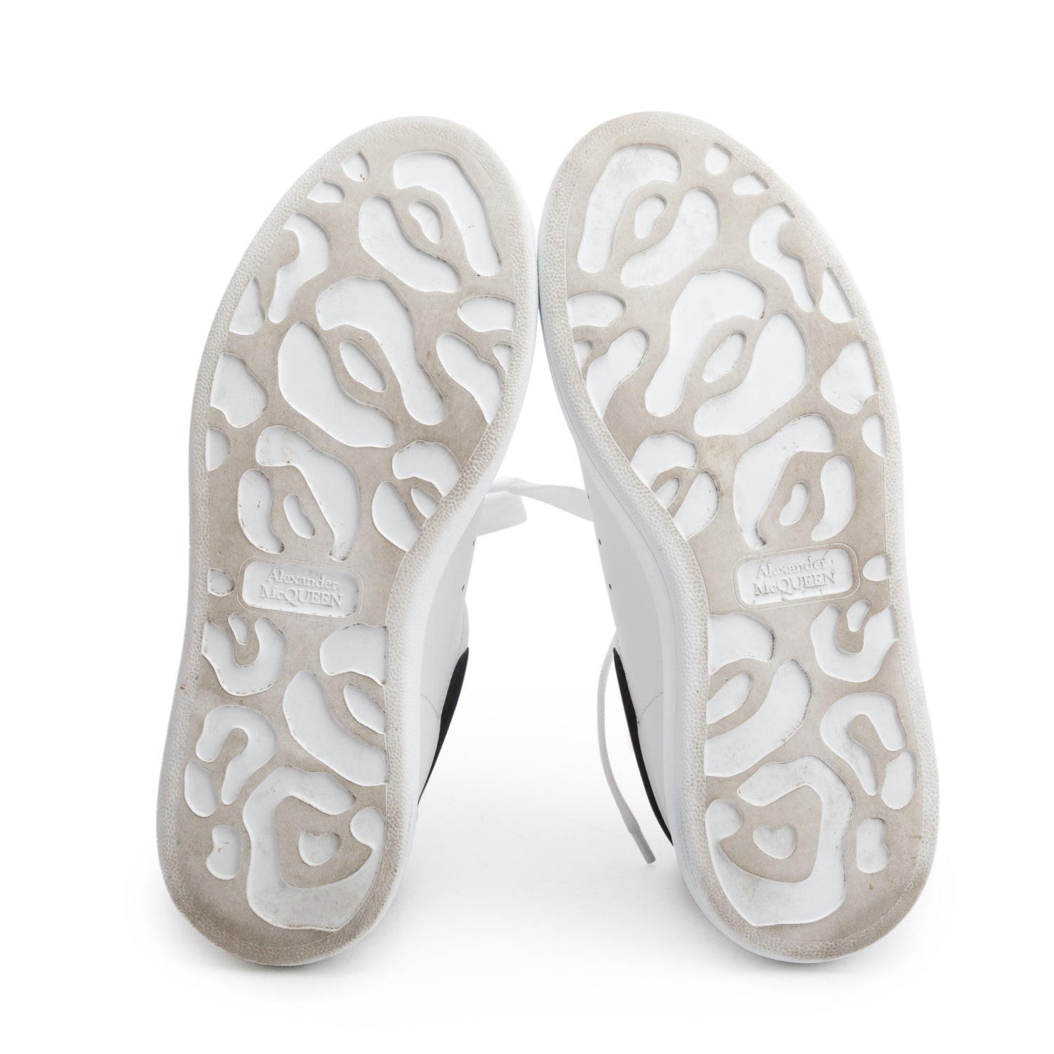 Alexander McQueen White Oversized Lace Sneakers, Size 37.5 w/ Box