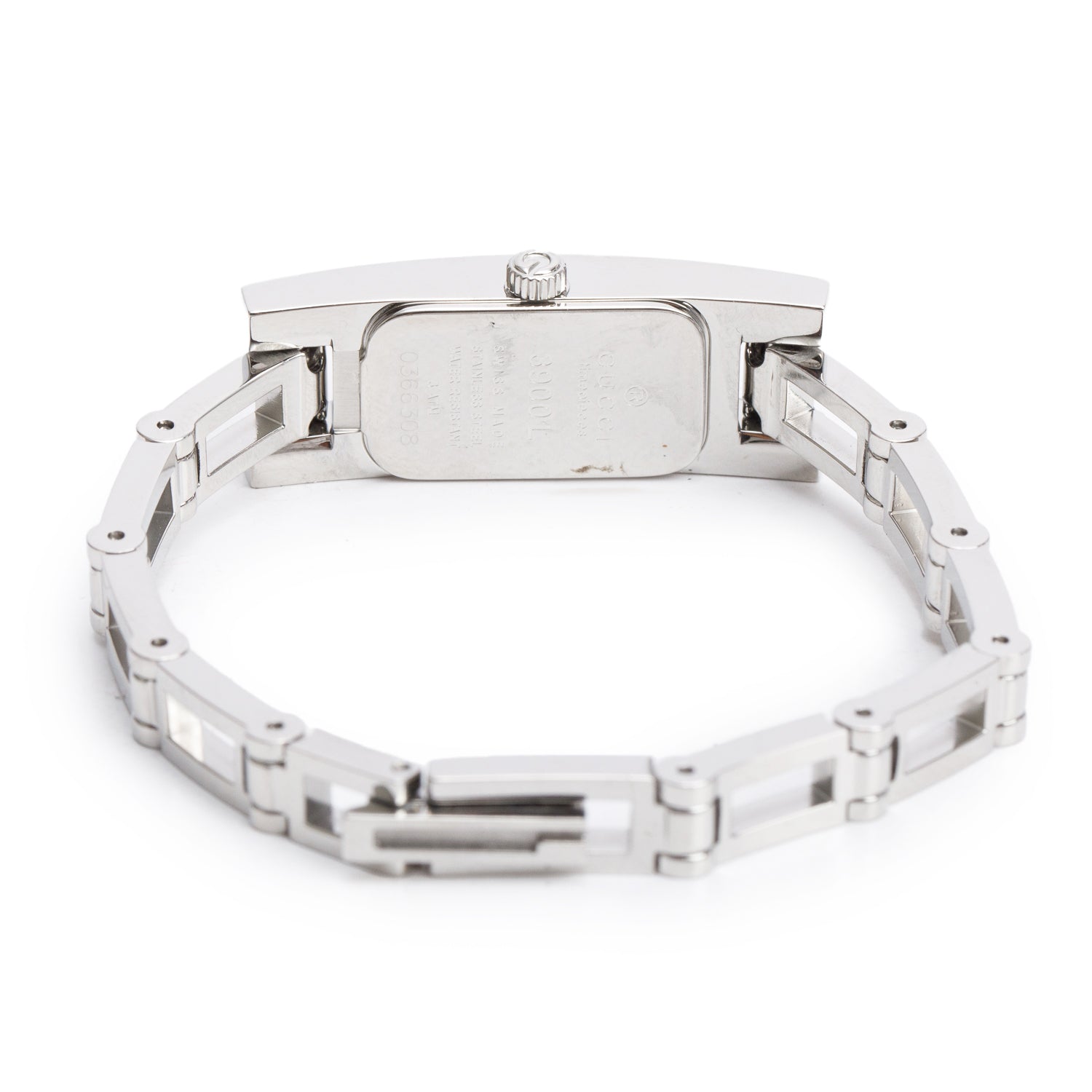 Gucci Stainless Steel 3900 Series Watch Mother of Pearl Diamond Dial