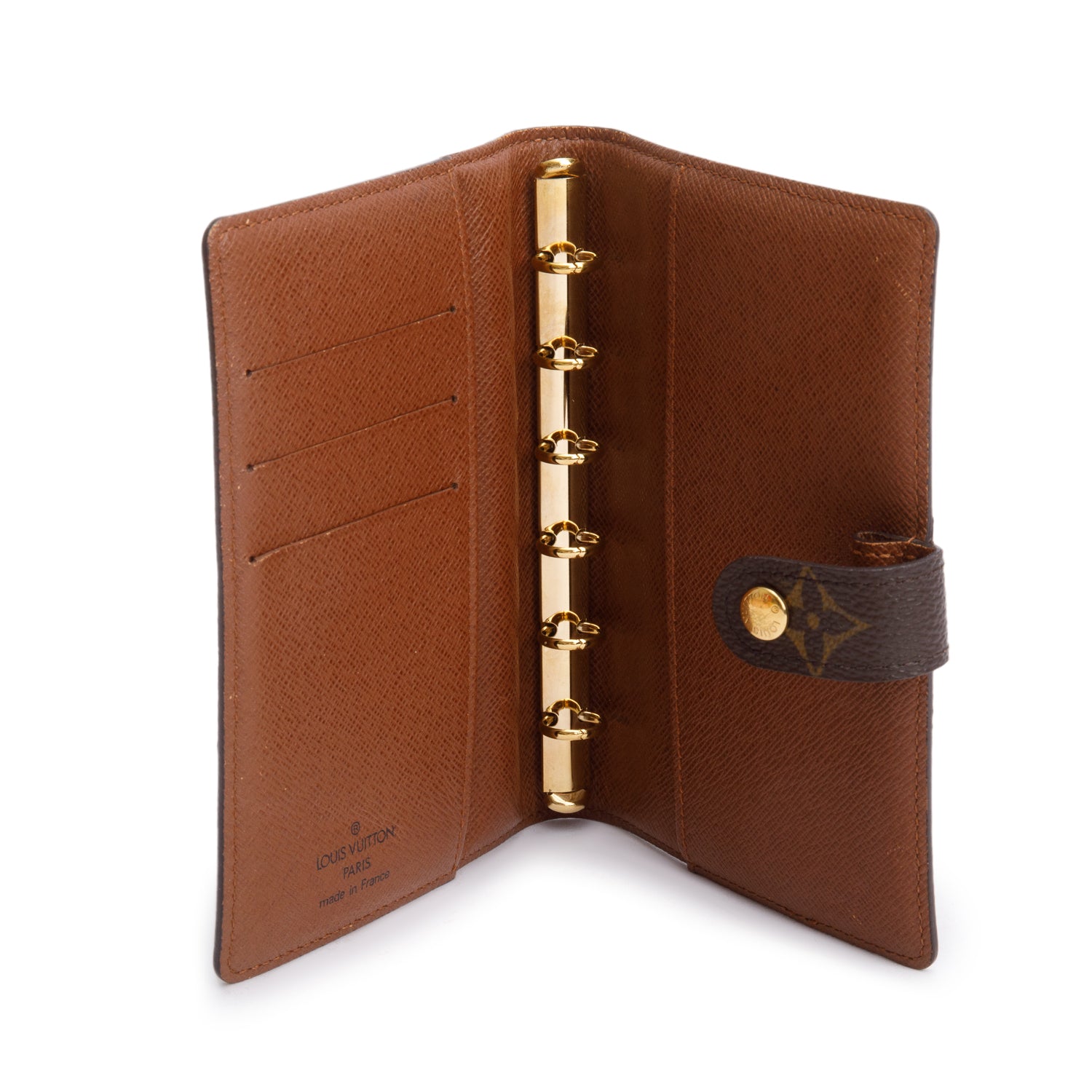 Louis Vuitton Monogram Pocket Small Ring Agenda Cover w/ Box