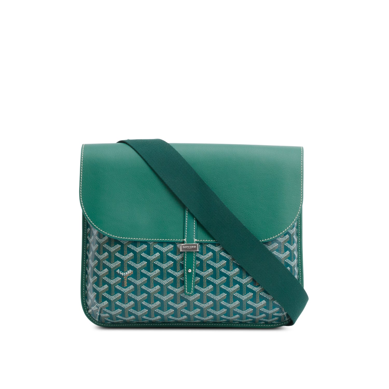 Goyard 2025 Green Monogram Canvas Coursier Messenger Bag – OLIVER'S