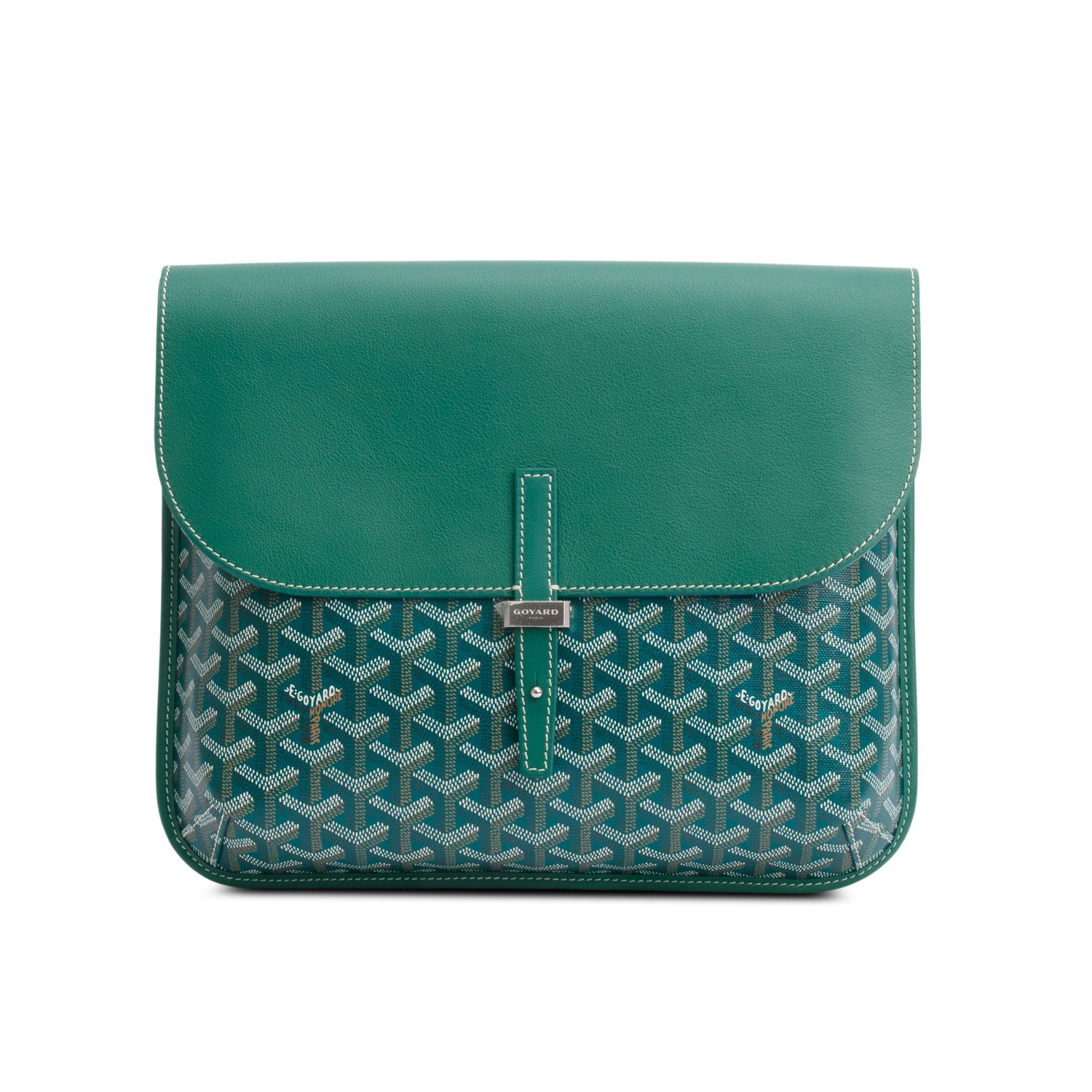 Goyard 2025 Green Monogram Canvas Coursier Messenger Bag