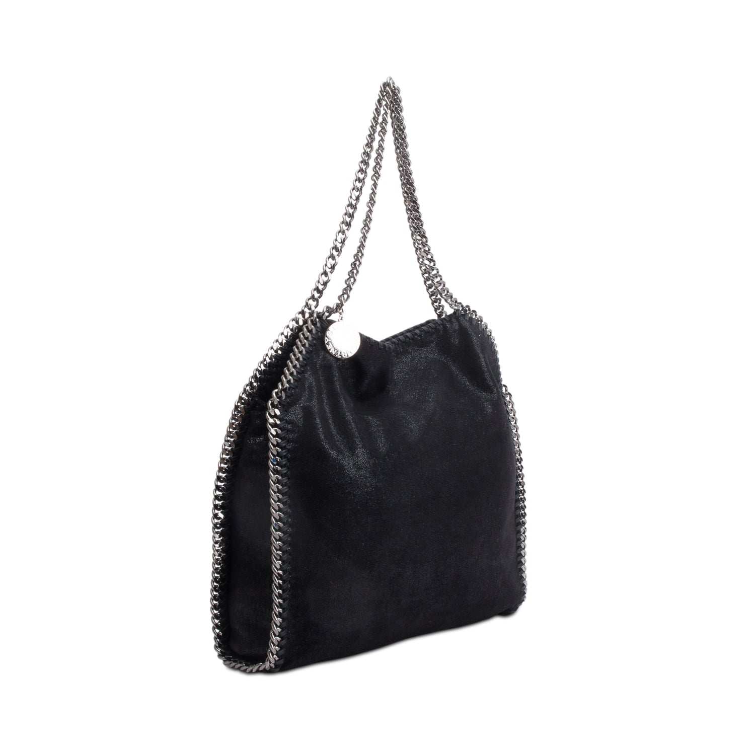 Stella McCartney Black Shaggy Deerskin Falabella tote