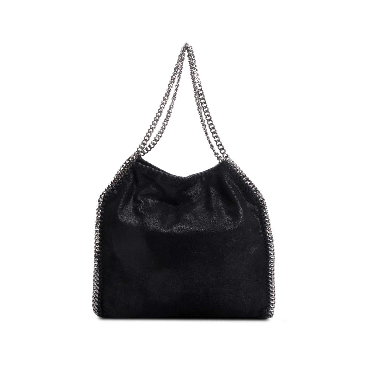 Stella McCartney Black Shaggy Deerskin Falabella tote
