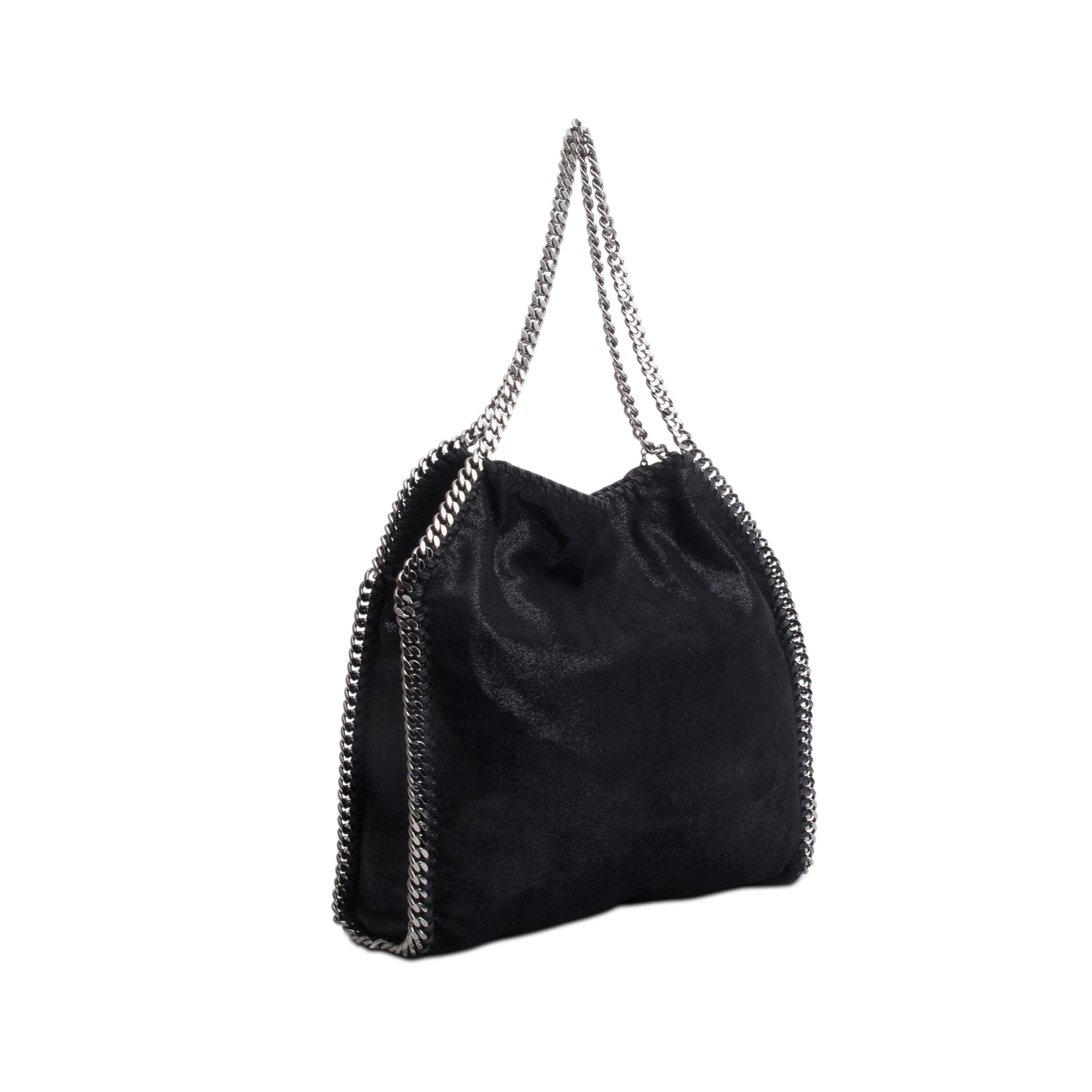 Stella McCartney Black Shaggy Deerskin Falabella tote