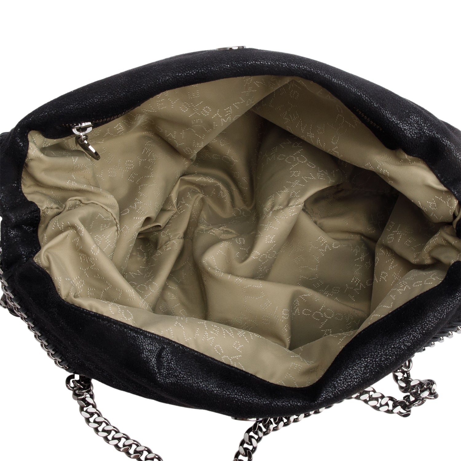 Stella McCartney Black Shaggy Deerskin Falabella tote