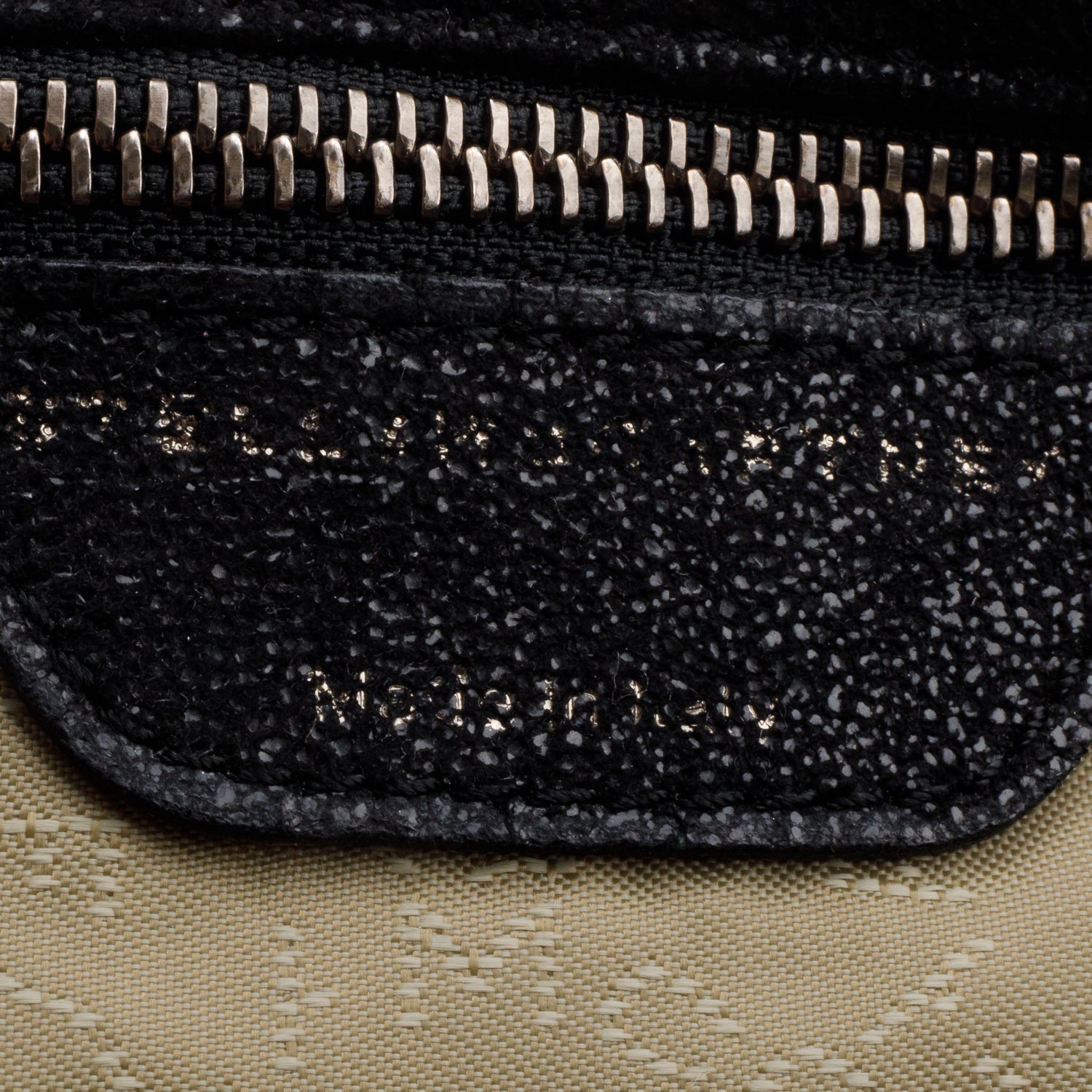 Stella McCartney Black Shaggy Deerskin Falabella tote