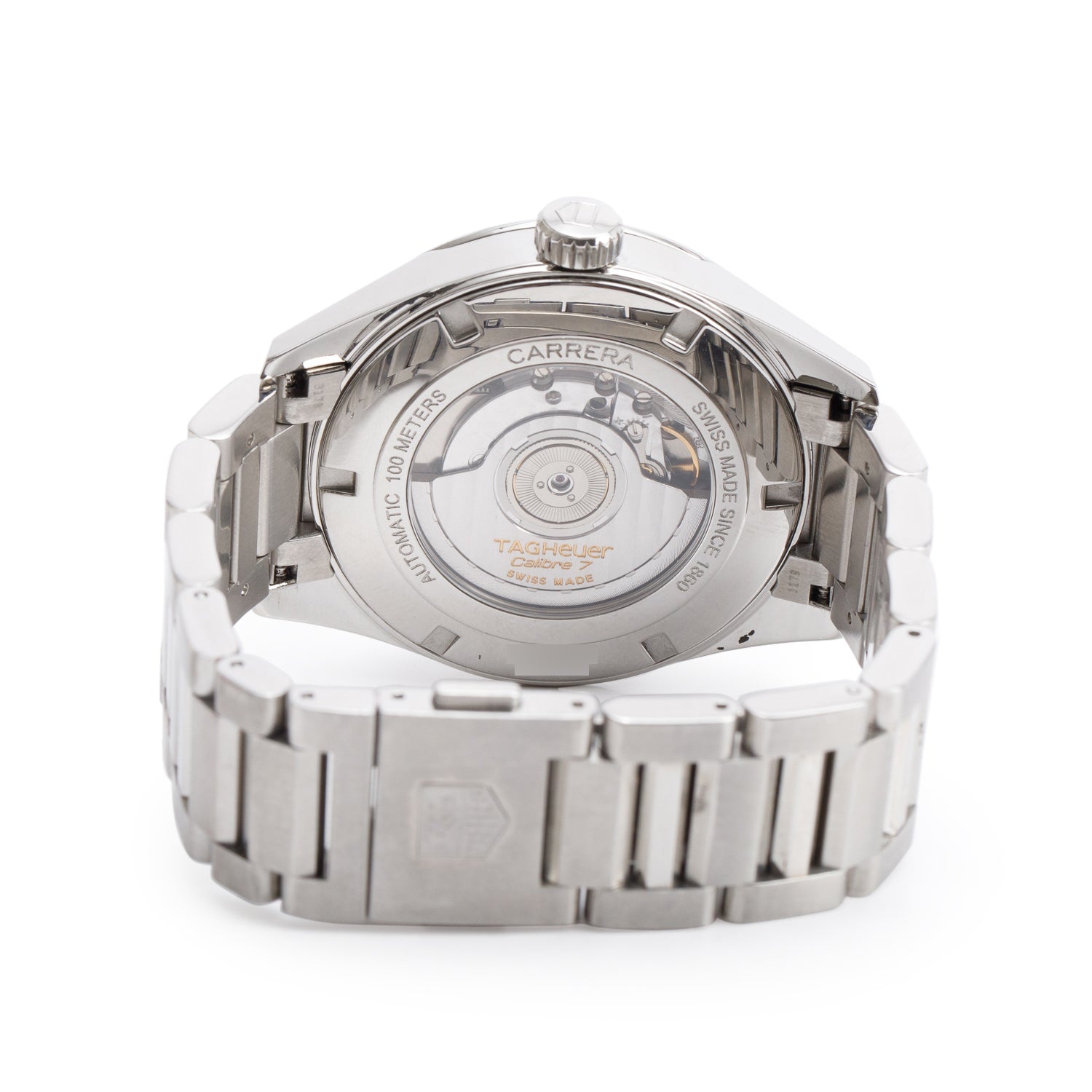 Tag Heuer Stainless Steel Carrera Date Calibre 7 Twin-Time 41 MM Automatic Watch WAR2010-1 w/ Box