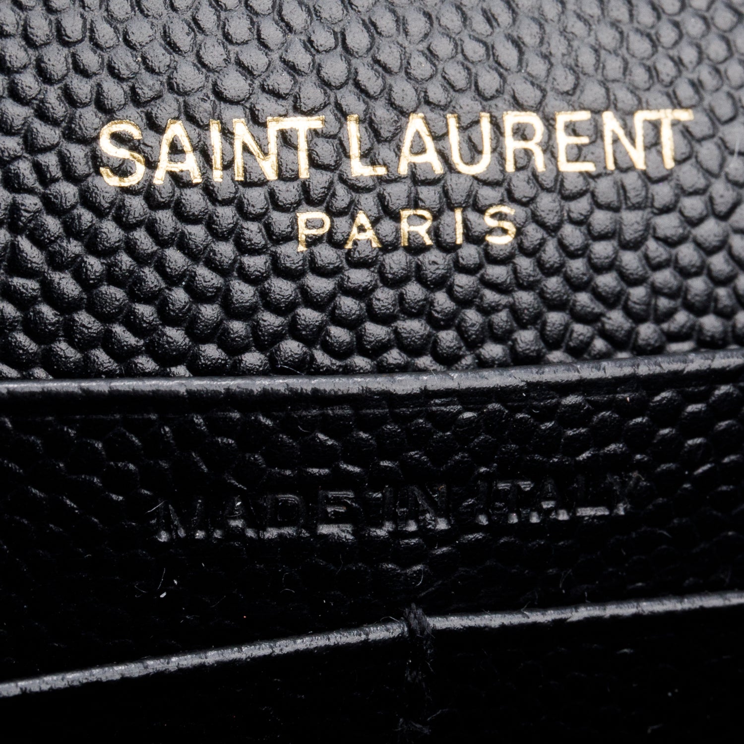 Saint Laurent Black Cassandre Matelasse Envelope Chain Wallet