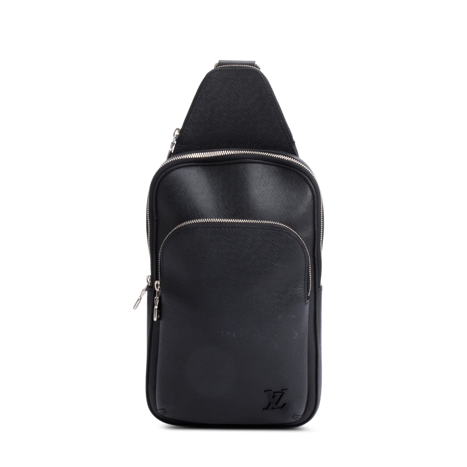Louis Vuitton Black Taiga Leather Avenue Sling Bag
