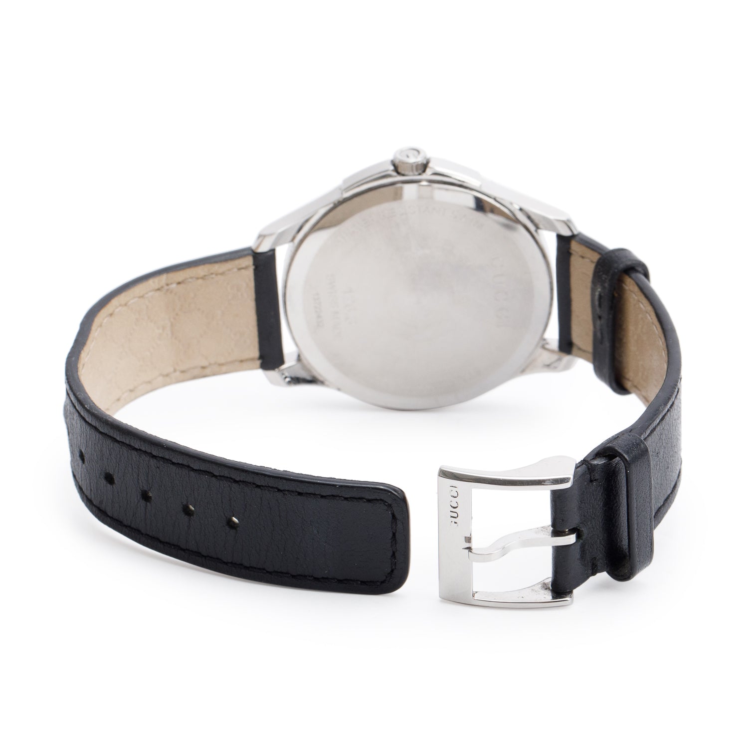 Gucci Stainless Steel G-Timeless 40 MM Quartz Watch Black GG Pattern Diamond Dial YA126305