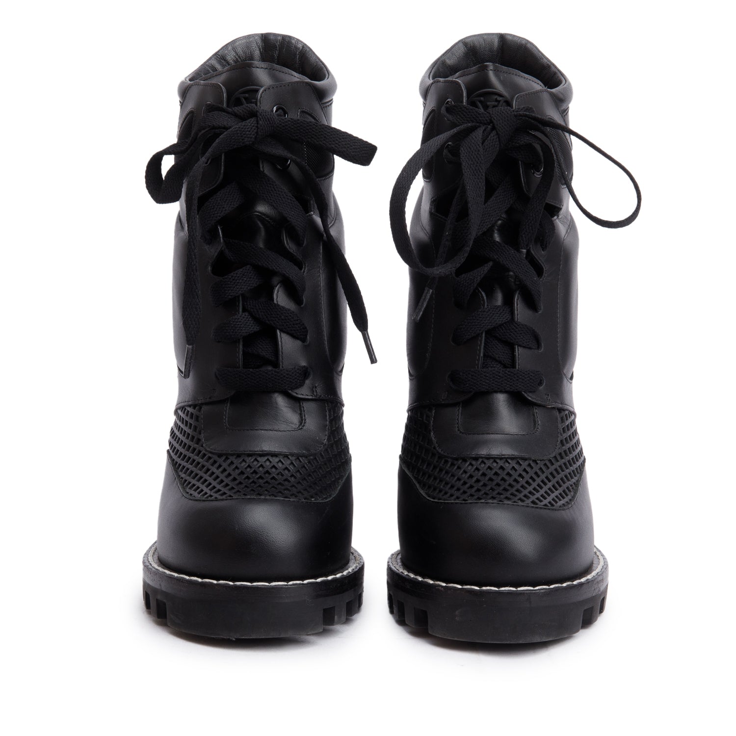 Louis Vuitton Black Digital Gate Ankle Boots, Size 38 w/ Box